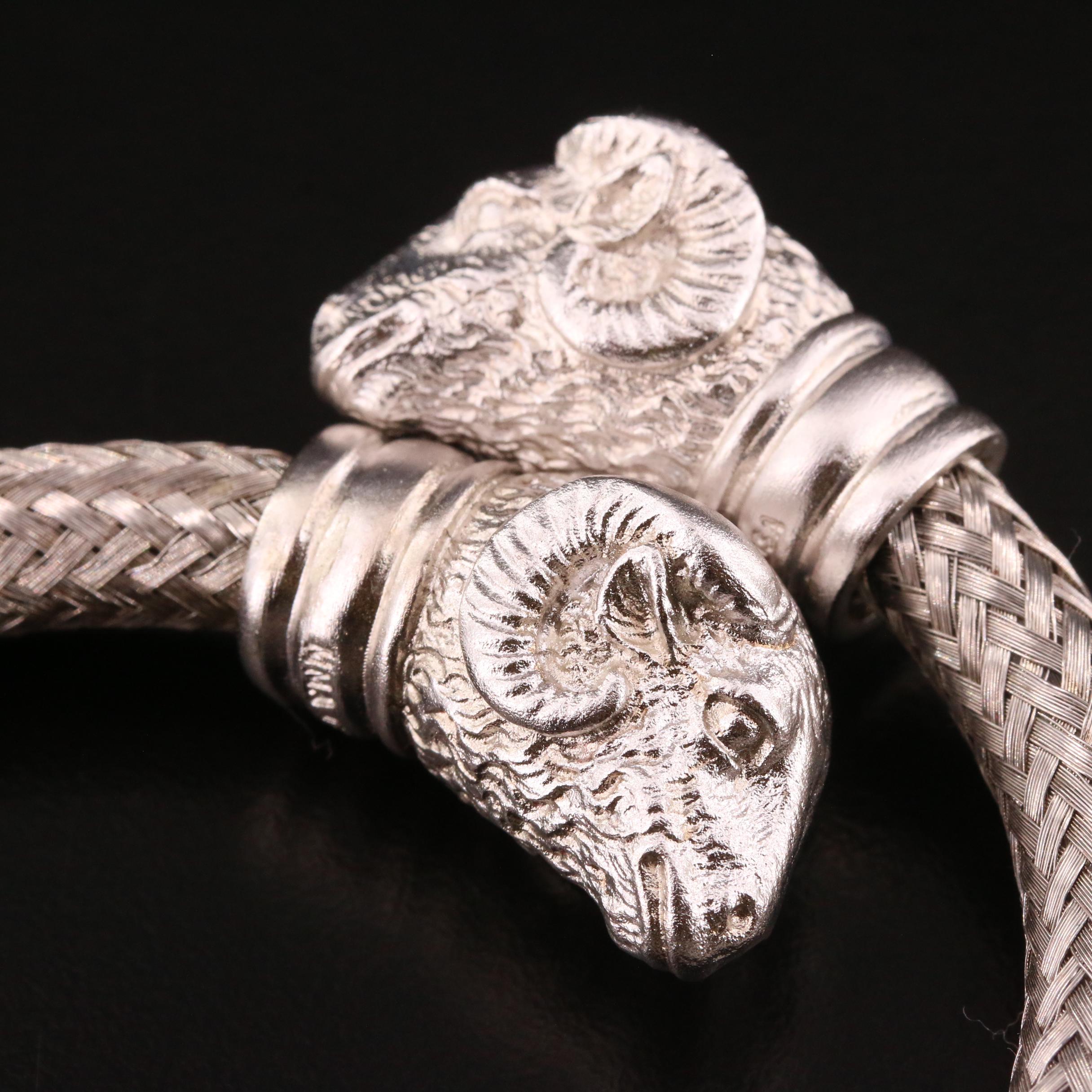 Metropolitan Museum of Art Rams Head Finial Bracelet