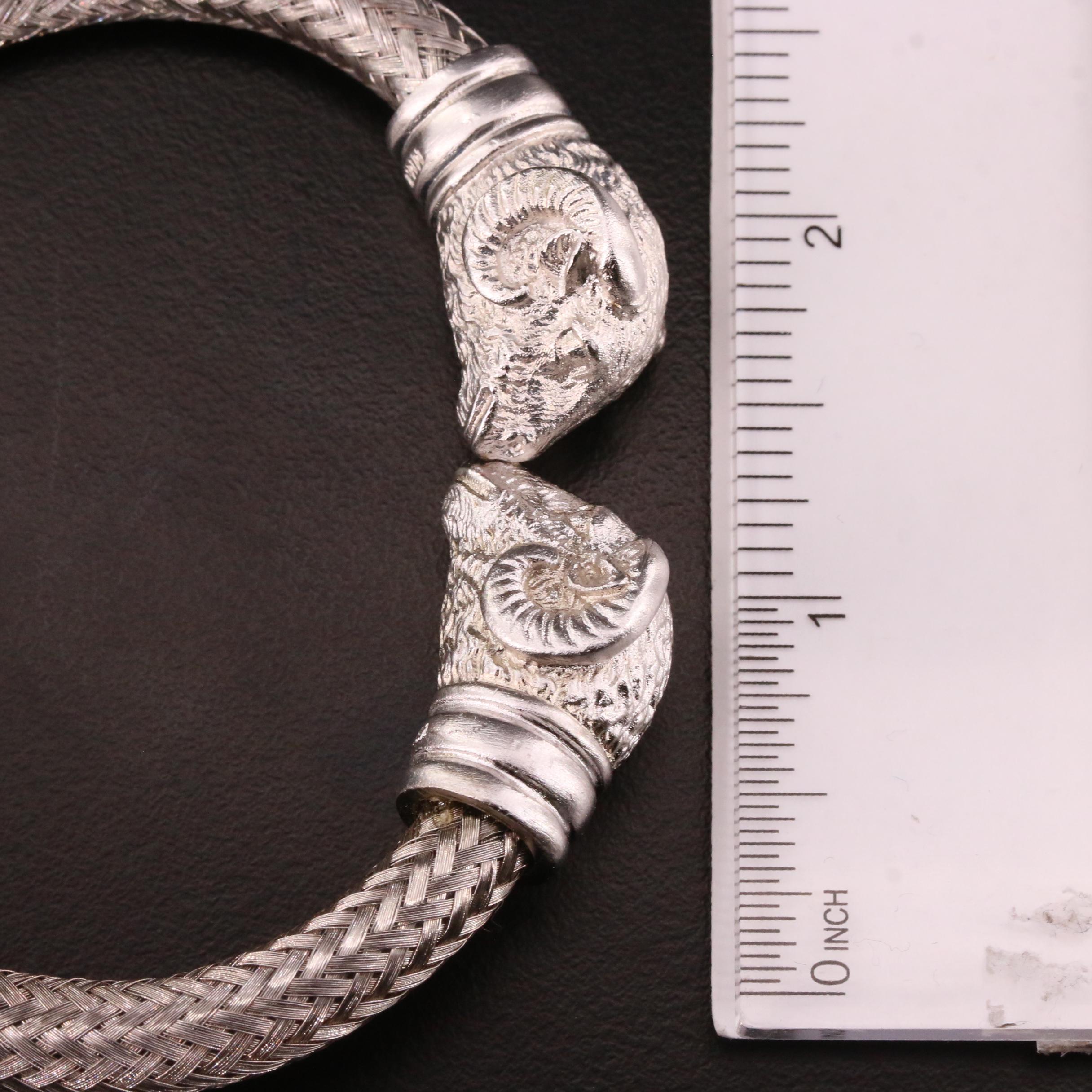 Metropolitan Museum of Art Rams Head Finial Bracelet