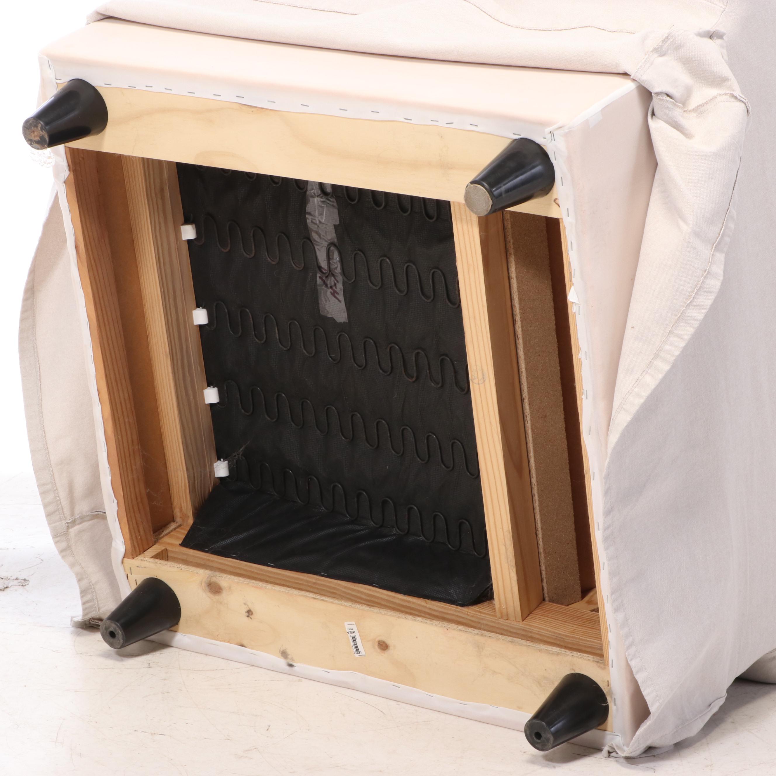 IKEA "Ektorp" Slip-Covered Lounge Chair, Late 20th Century