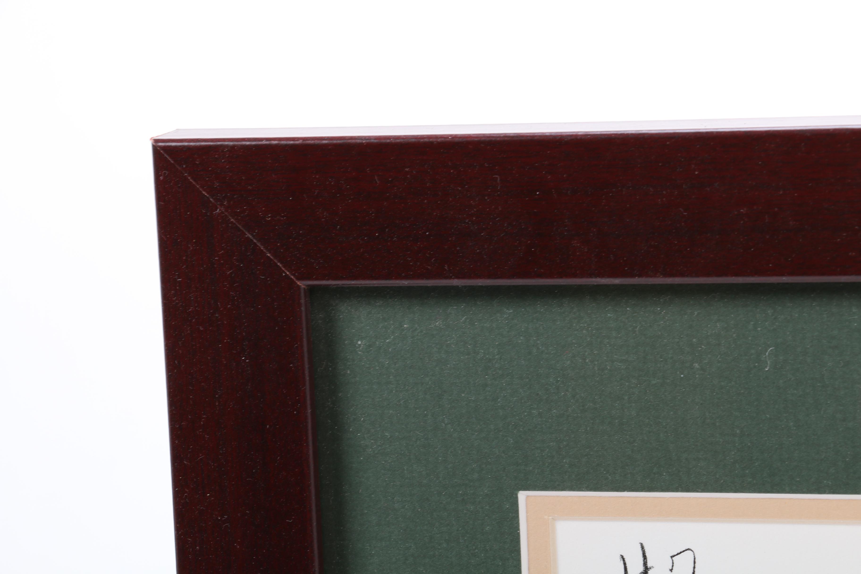 Pete Dye Autographed Golf Hole Design