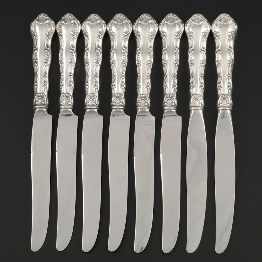 Gorham "Strasbourg" Sterling-Handled Dinner Knives, Early to Mid 20th Century