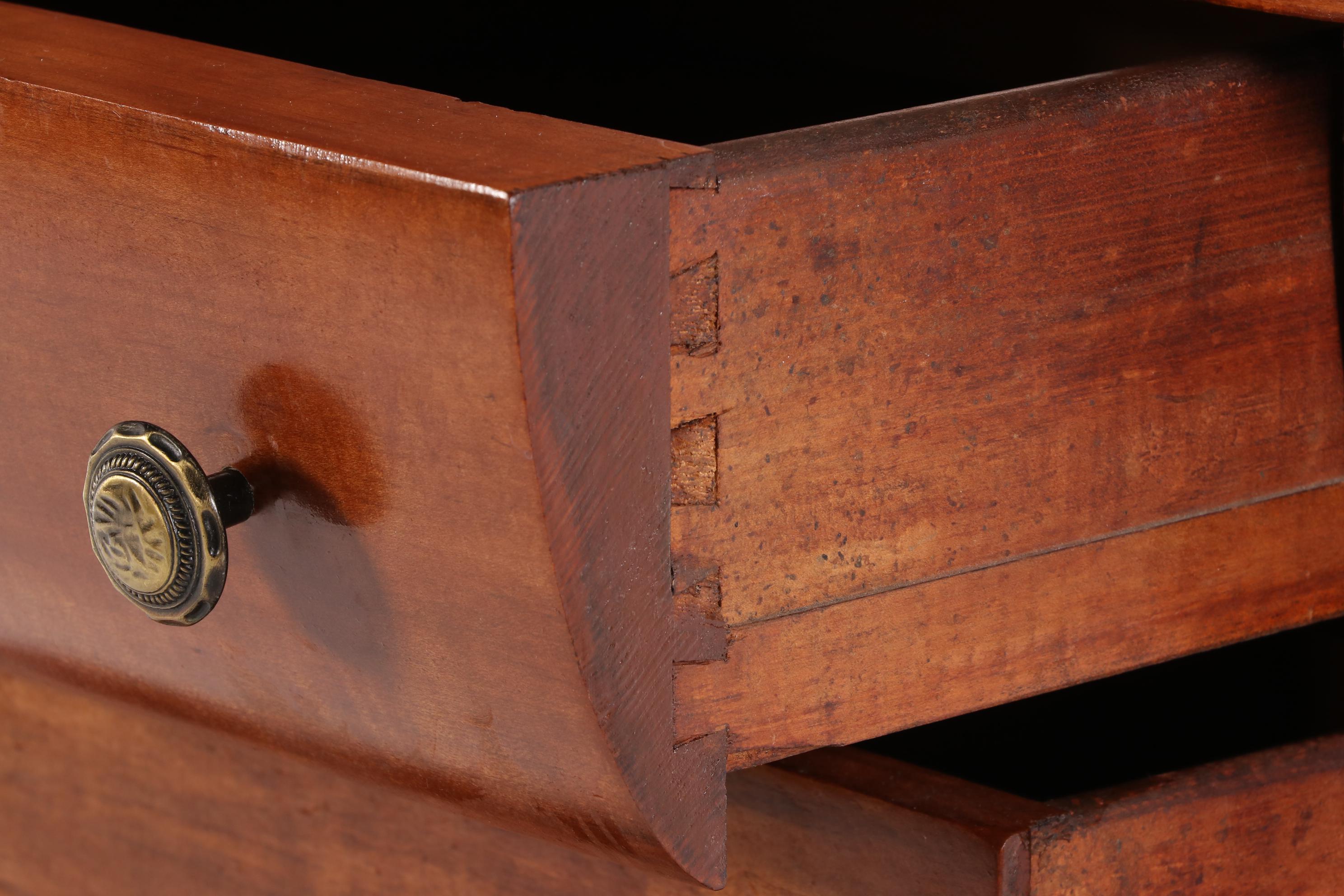 Jos. Peters Empire Style Walnut Chifferobe, Early 20th Century