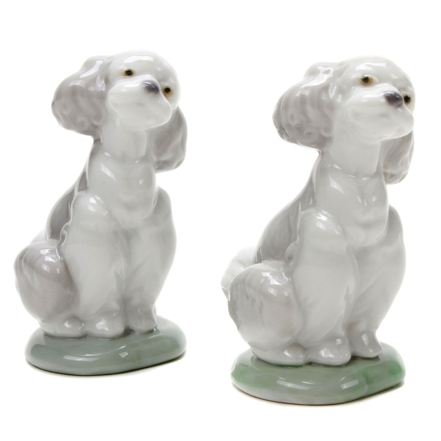 Lladró Collectors Society "A Friend for Life" Porcelain Dog Figurines, 2000