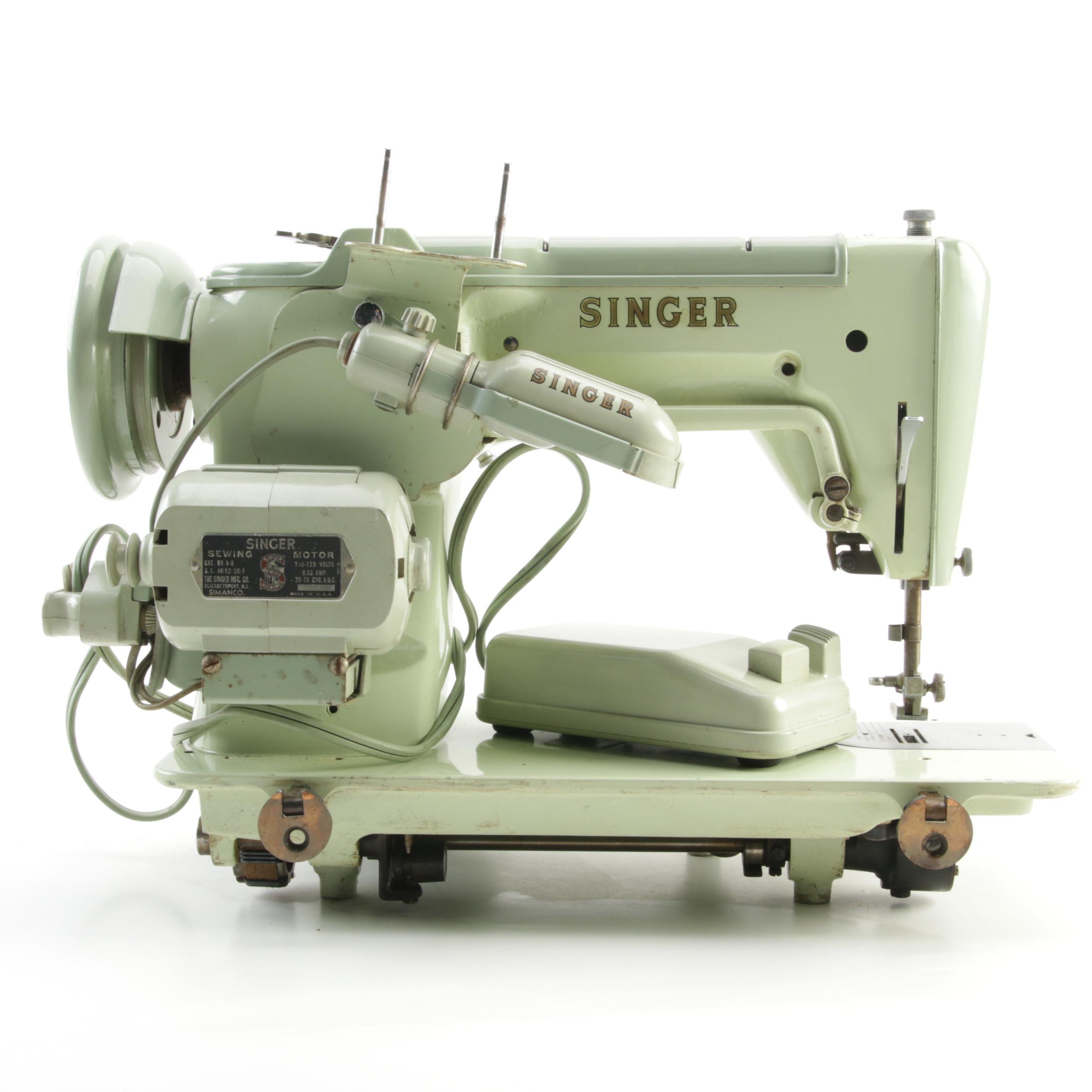 Singer Model 319W Sewing Machine with Case, 1950s