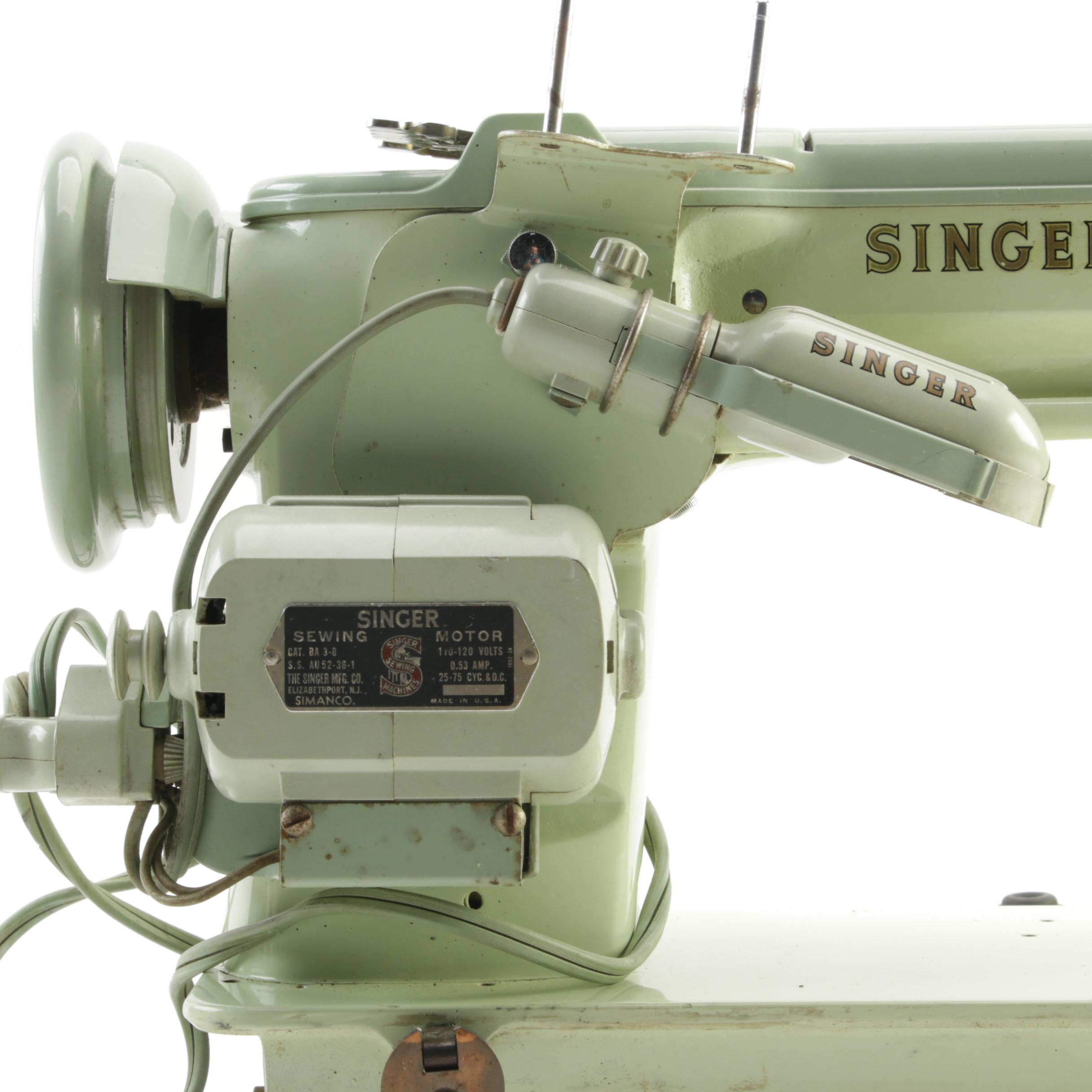 Singer Model 319W Sewing Machine with Case, 1950s