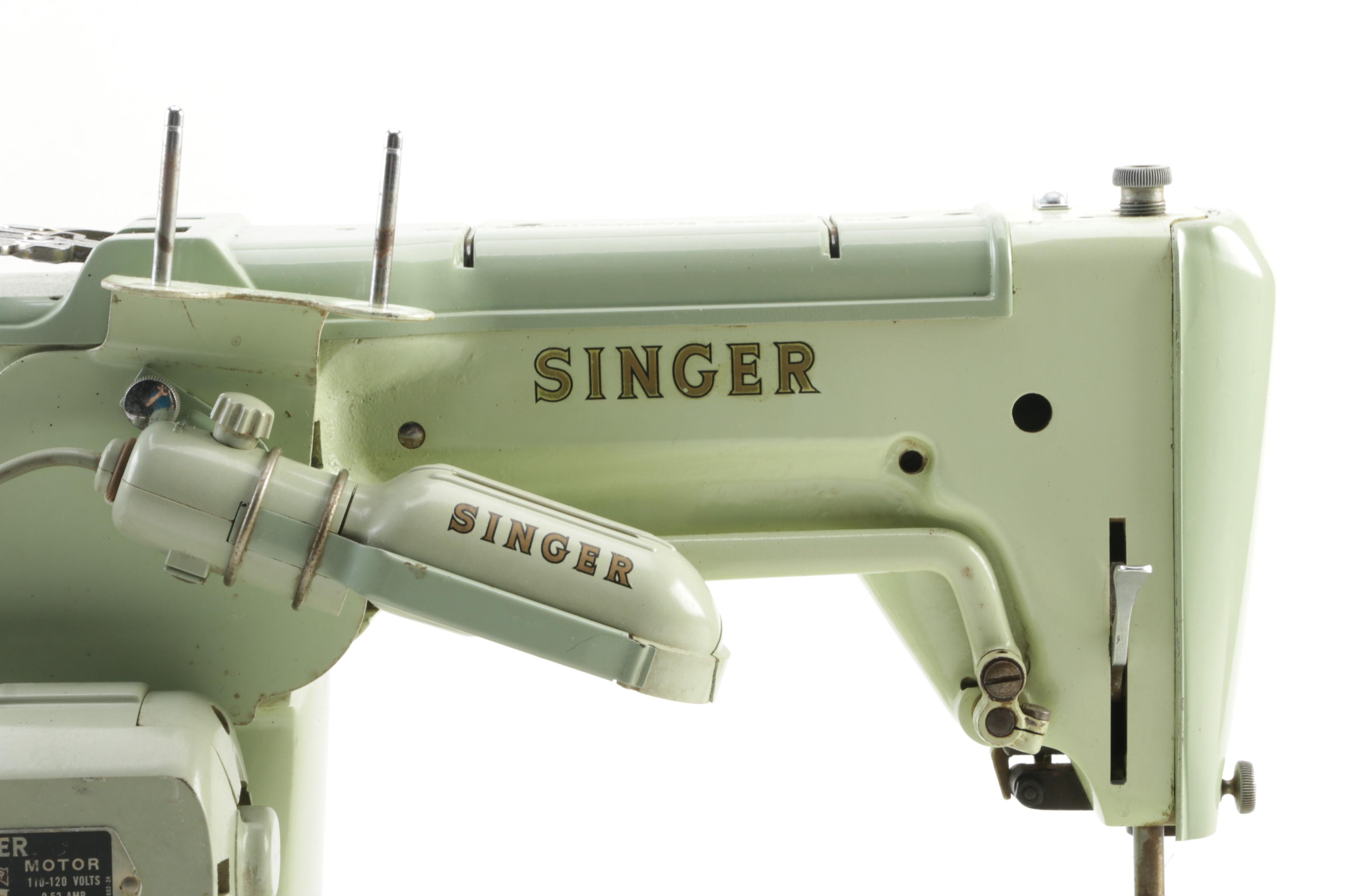Singer Model 319W Sewing Machine with Case, 1950s