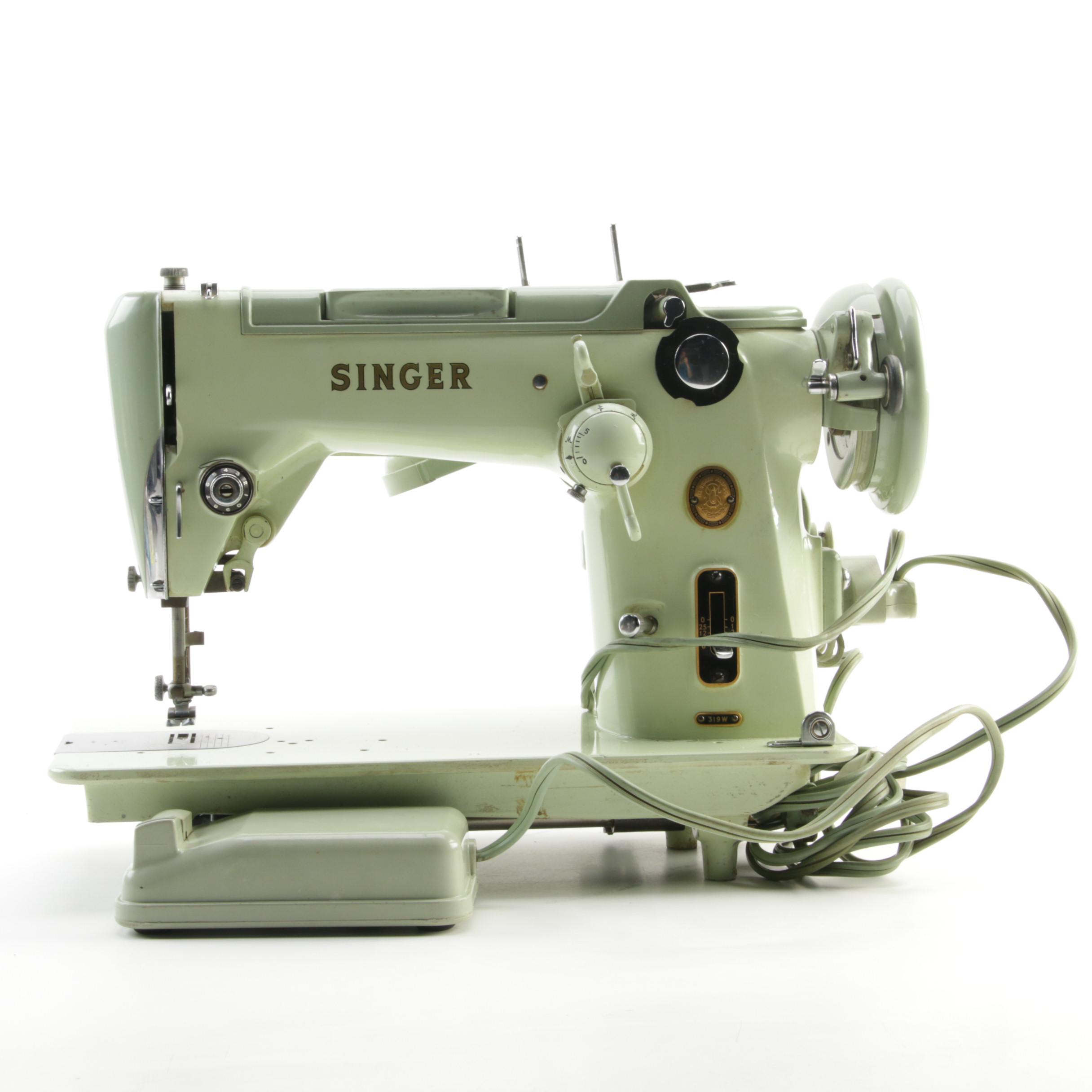 Singer Model 319W Sewing Machine with Case, 1950s