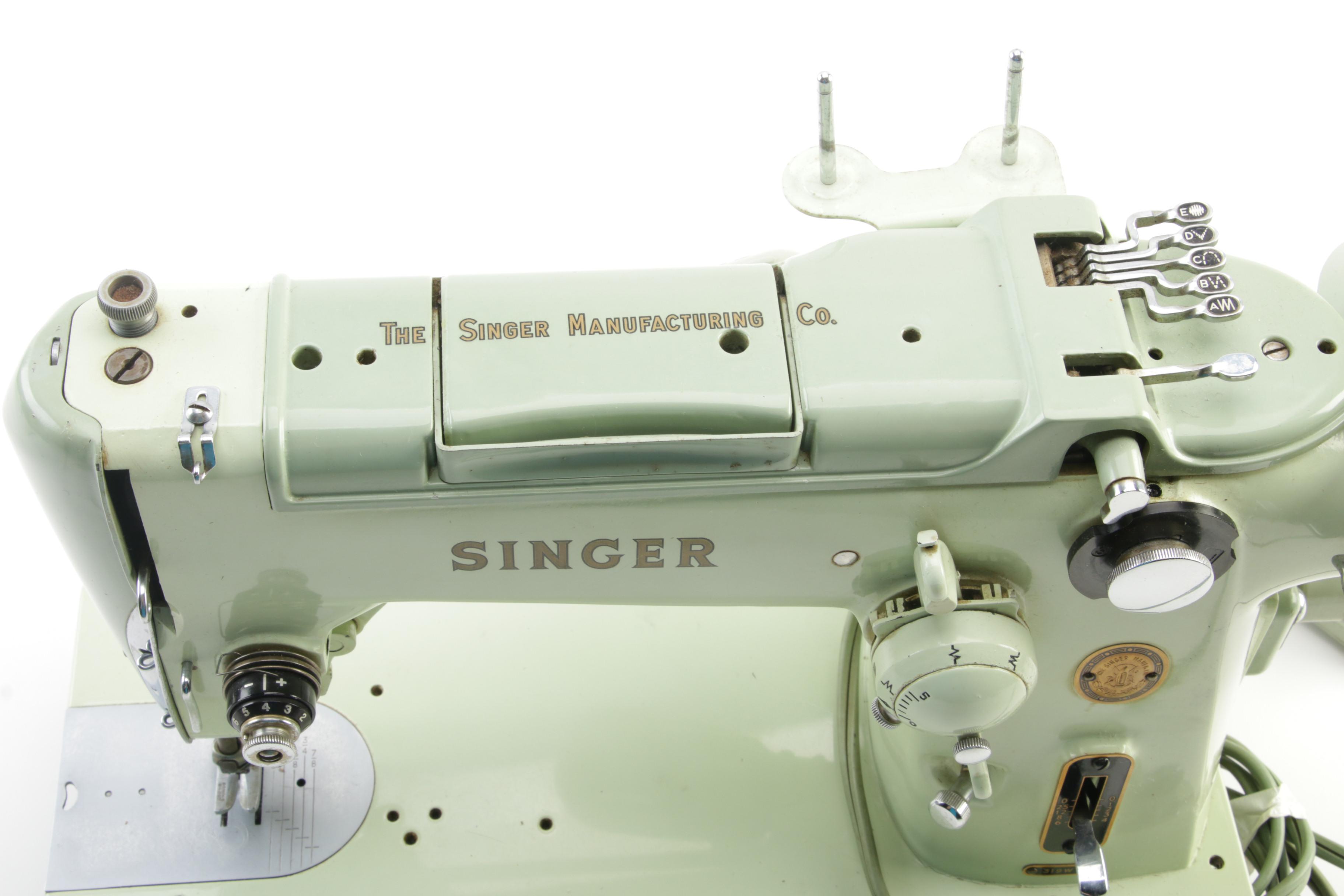 Singer Model 319W Sewing Machine with Case, 1950s