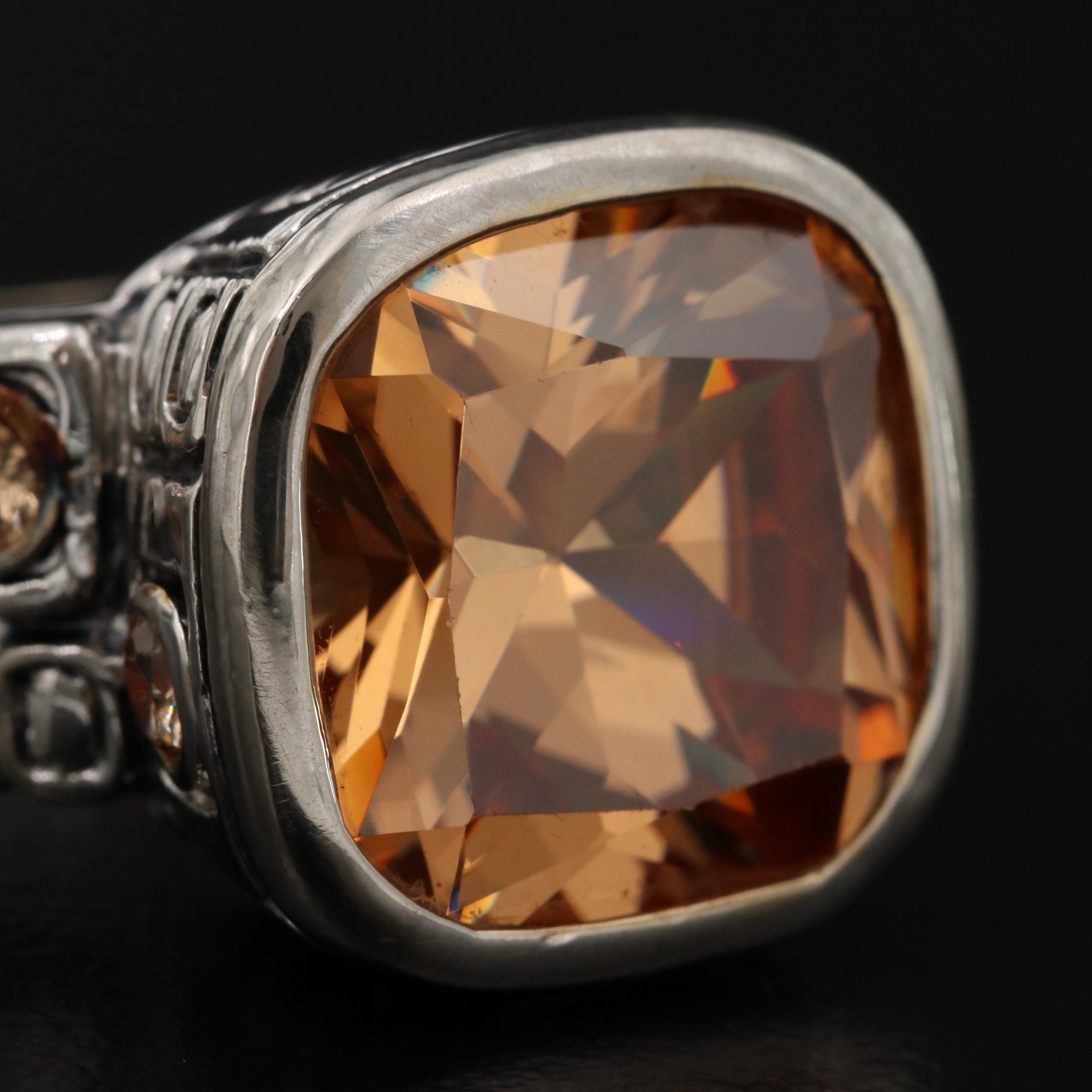 Sterling Silver Rings Featuring Pandora Twisted Ring and Bead Band