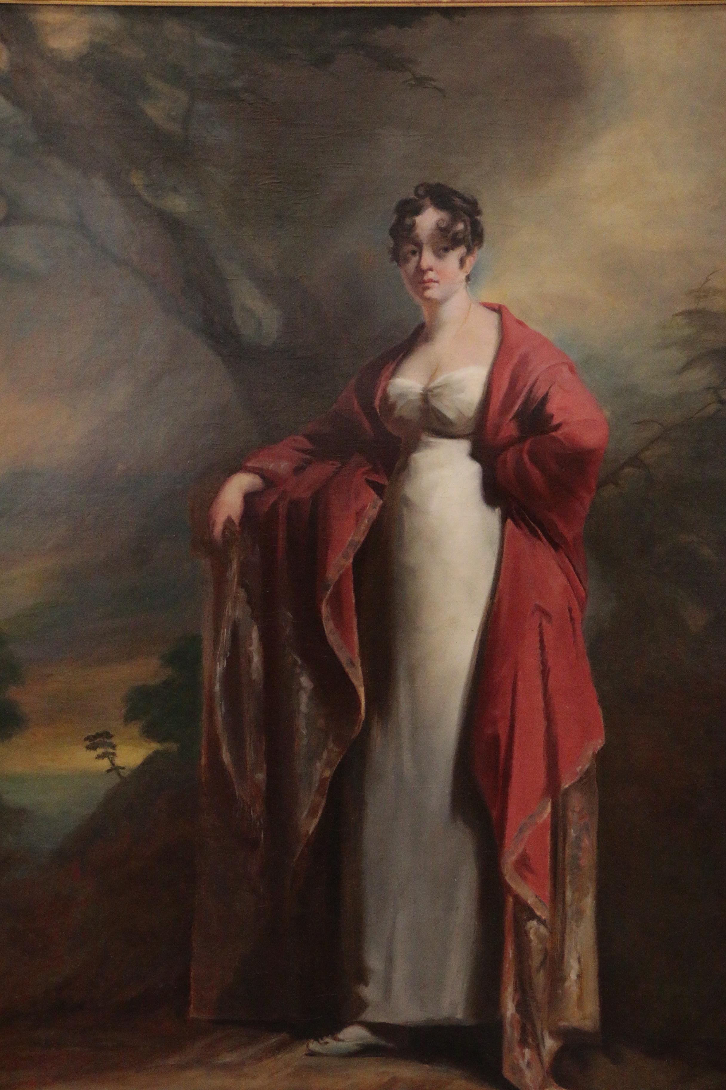 Oil Portrait after Sir Henry Raeburn of Lady Hamilton, 19th Century
