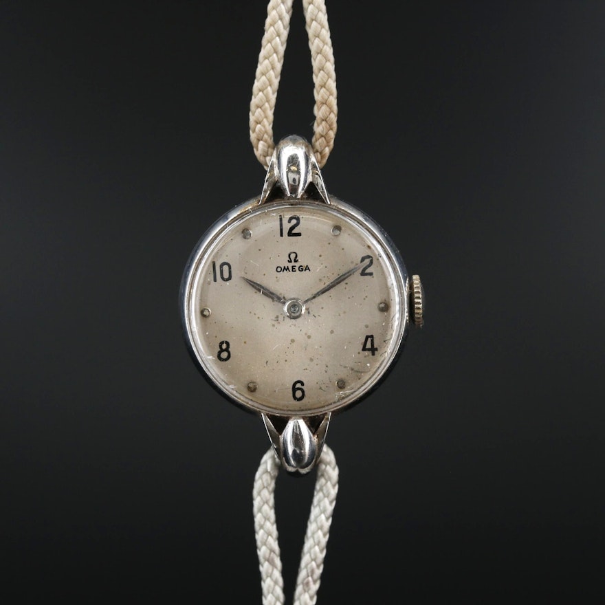 Vintage Omega Stainless Steel Wristwatch, Circa 1944