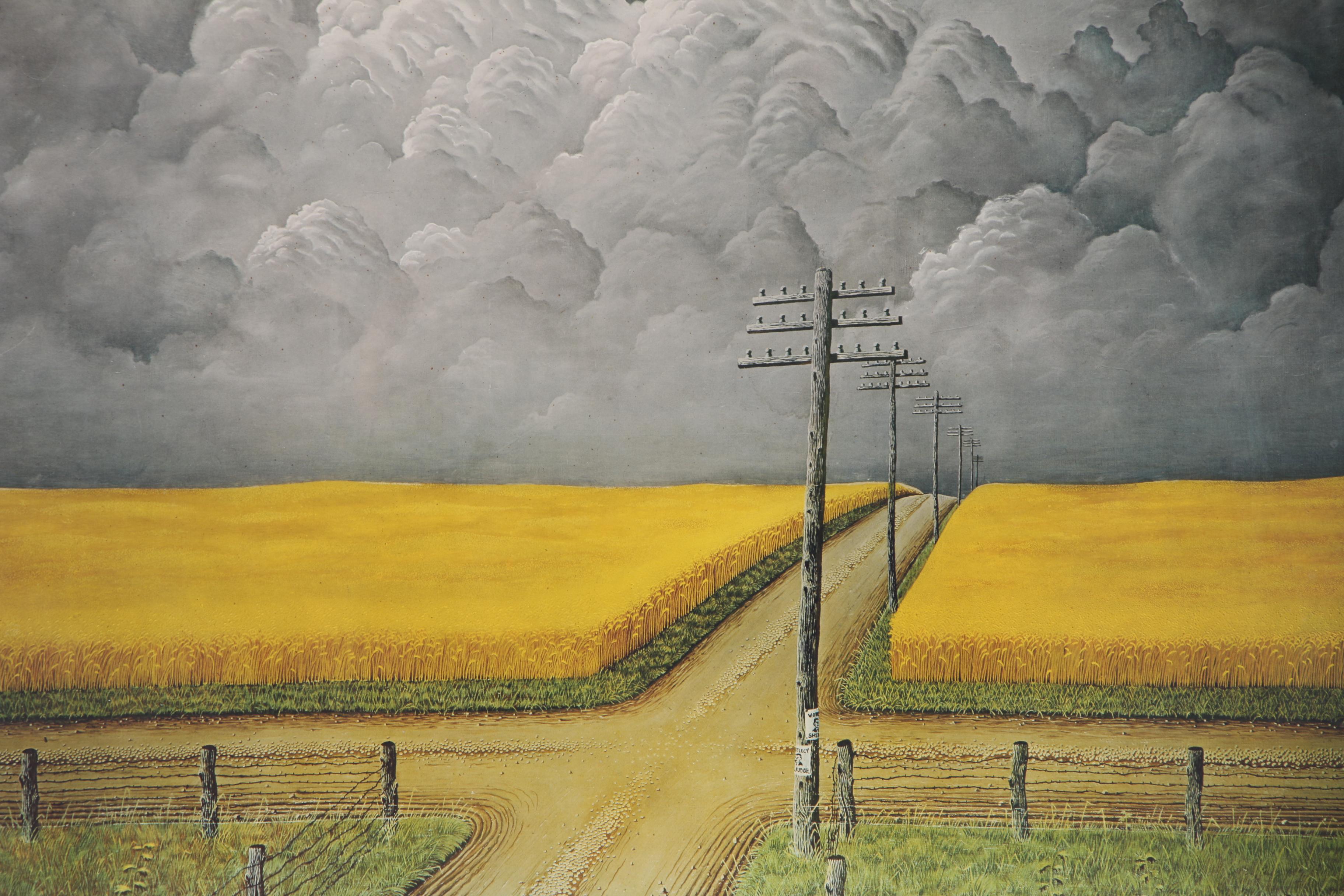 Collotype After John Rogers Cox "Gray and Gold"