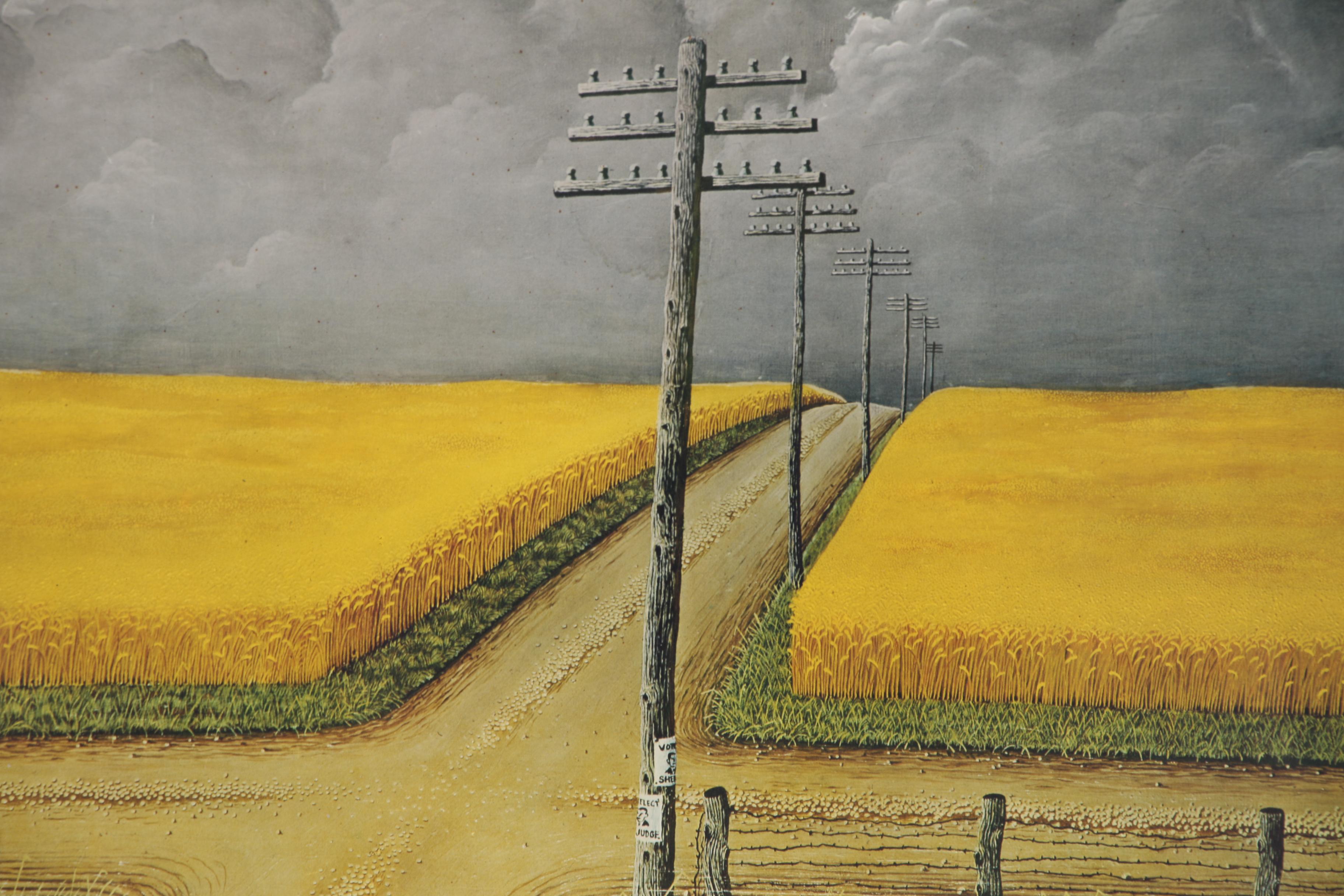 Collotype After John Rogers Cox "Gray and Gold"