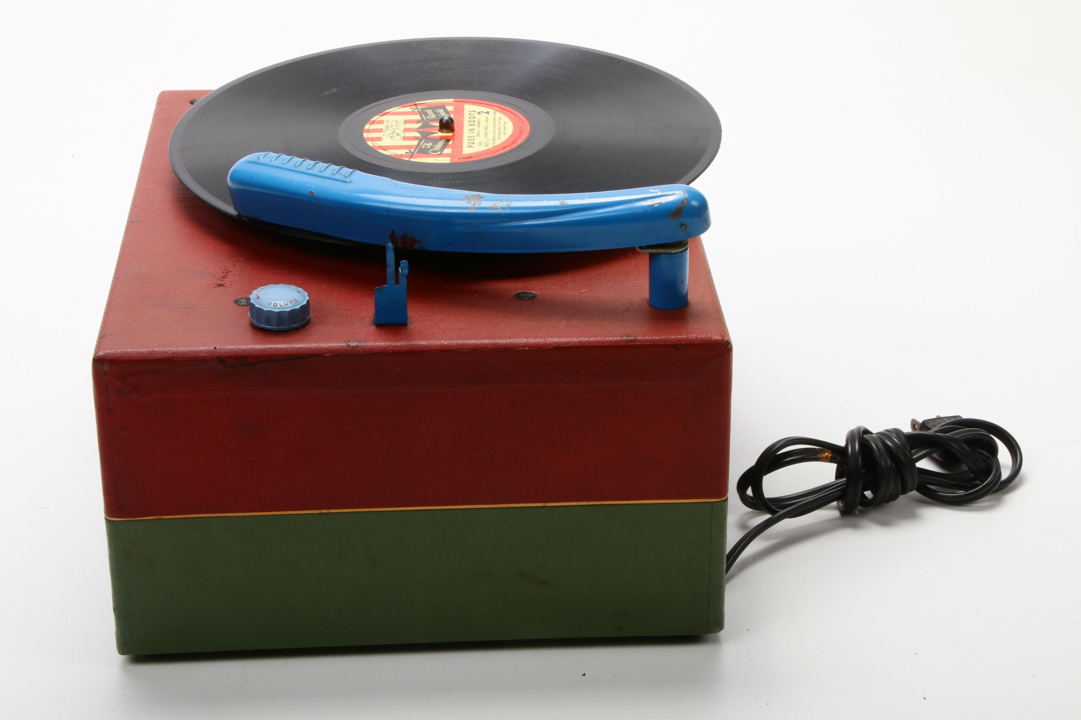 1948 Capital Records Inc. "Bozo The Clown" Phonograph and Records