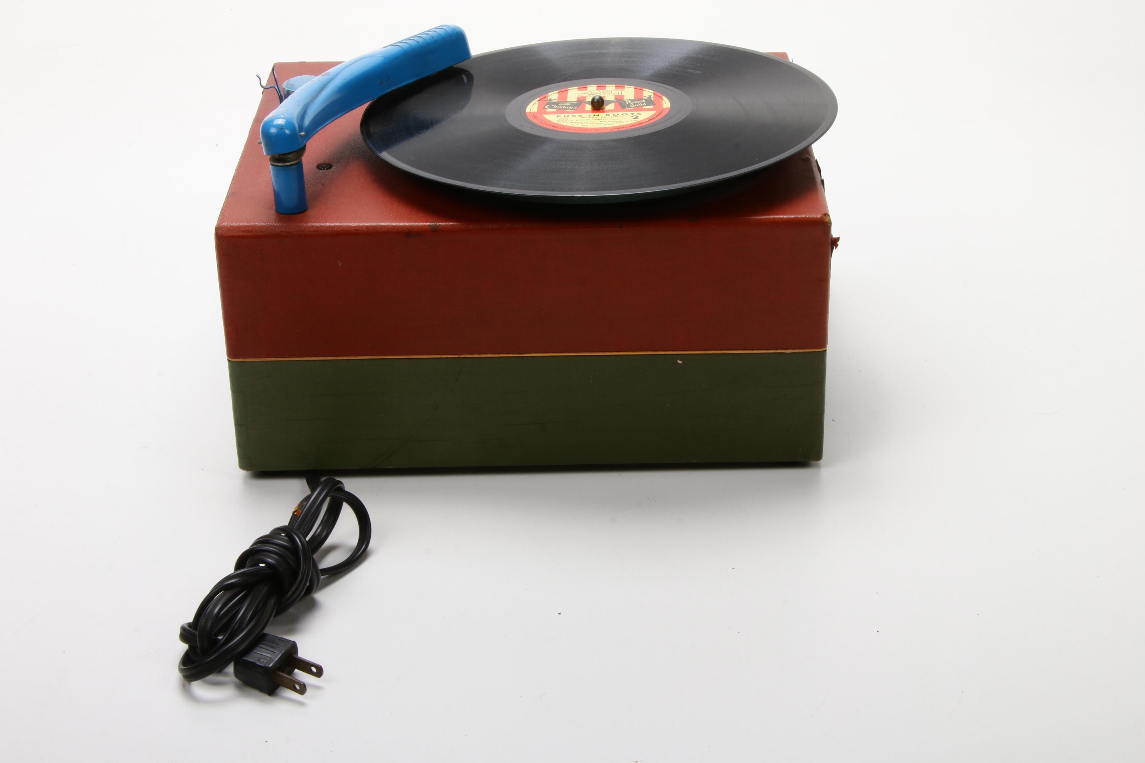 1948 Capital Records Inc. "Bozo The Clown" Phonograph and Records