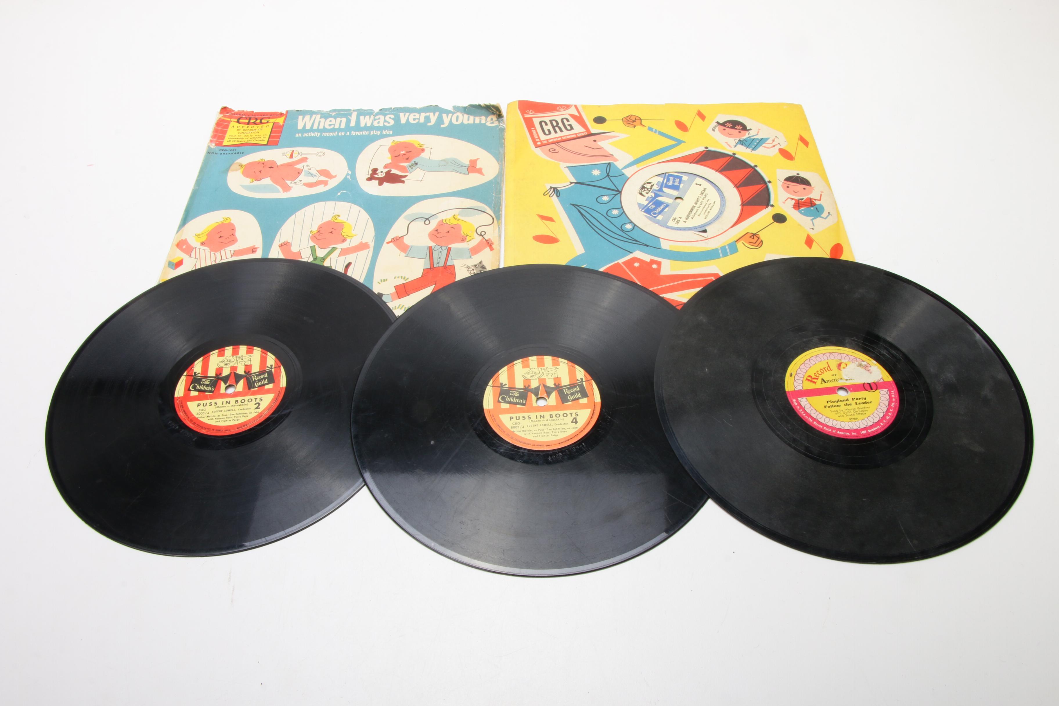 1948 Capital Records Inc. "Bozo The Clown" Phonograph and Records