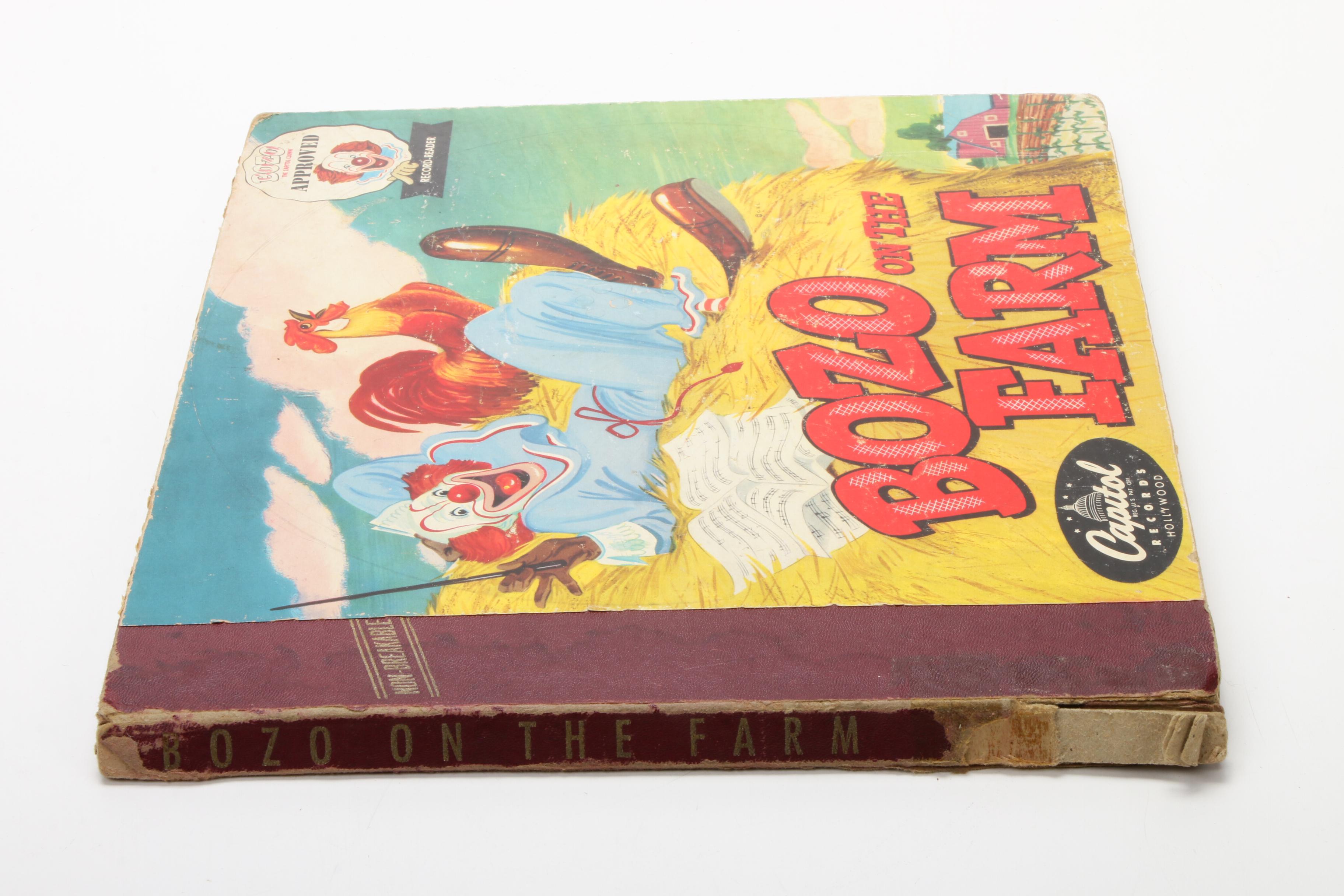 1948 Capital Records Inc. "Bozo The Clown" Phonograph and Records