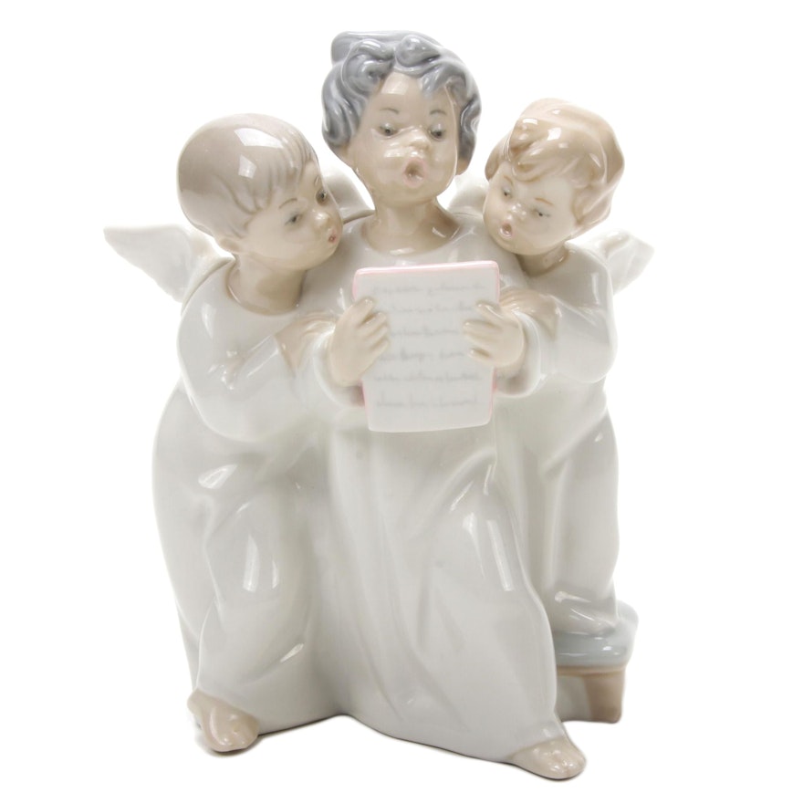 Lladró "Angels' Group" Porcelain Figurine Designed by Fulgencio García