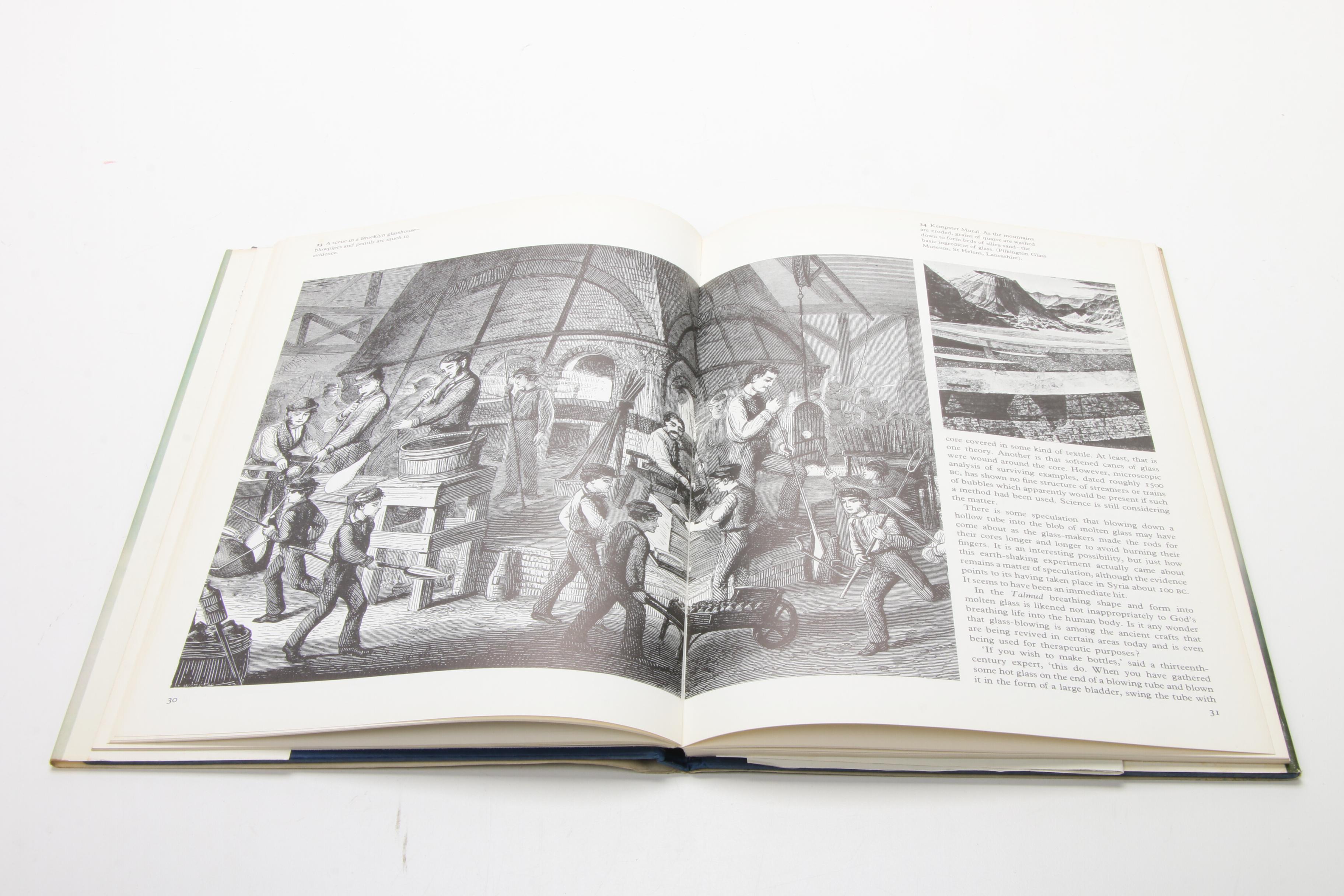 Antique Aqua Mineral and Soda Water Bottles and Book