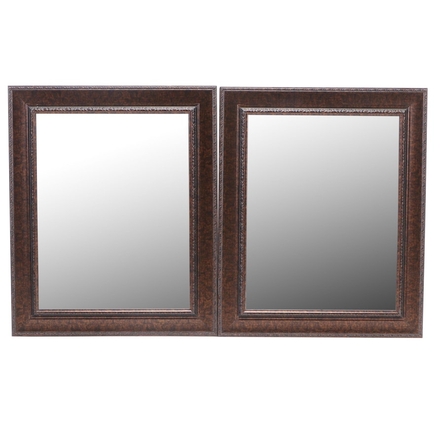 Metallic Bronze Finish Wall Mount Mirrors