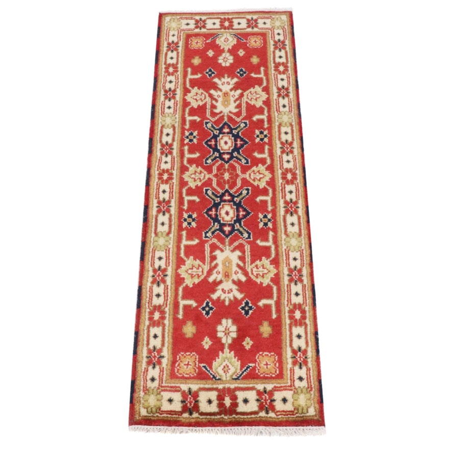 2'2 x 6'9 Hand-Knotted Indo-Persian Tabriz Runner Rug, 2010s
