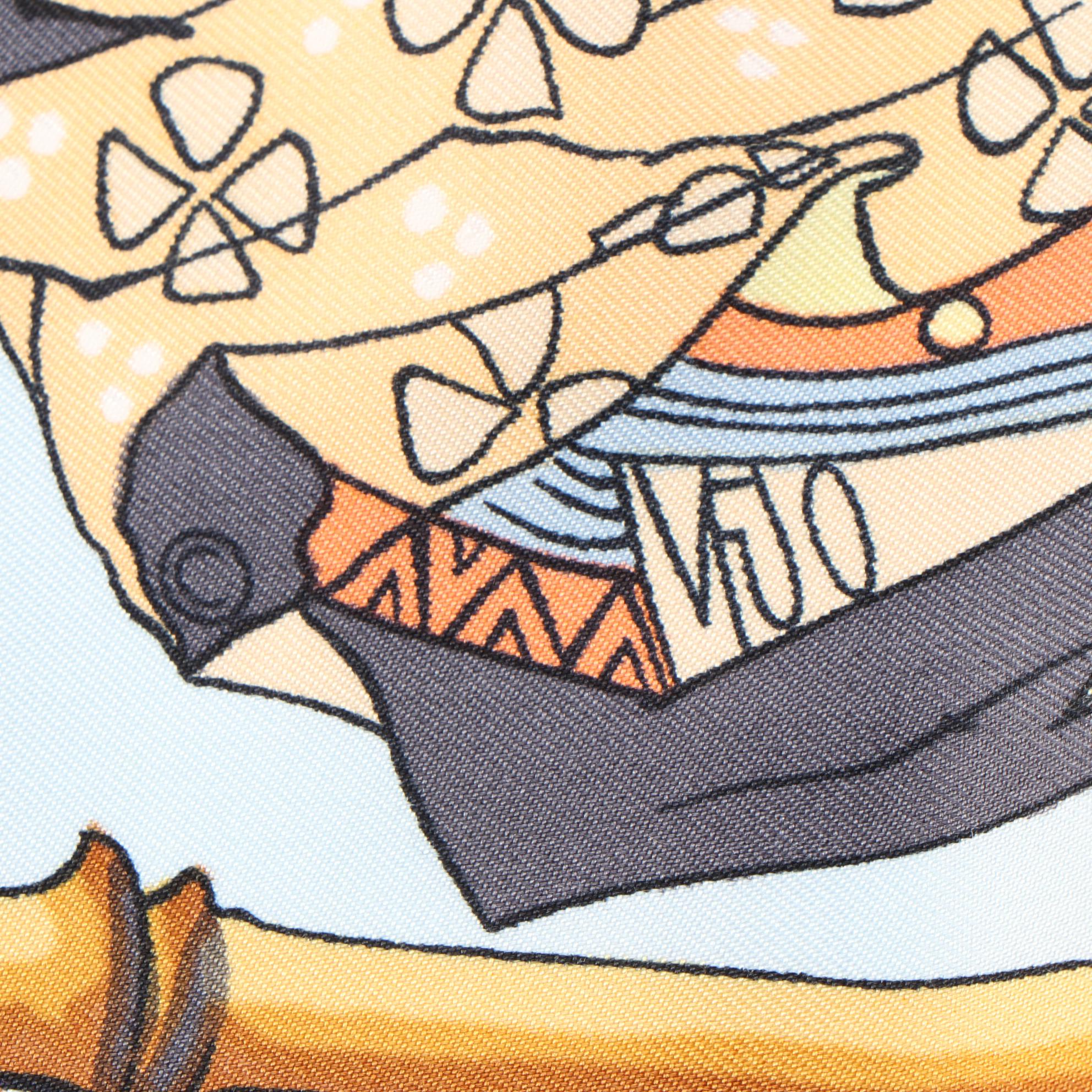 Hermès "Geisha" Silk Scarf with Box, Vintage