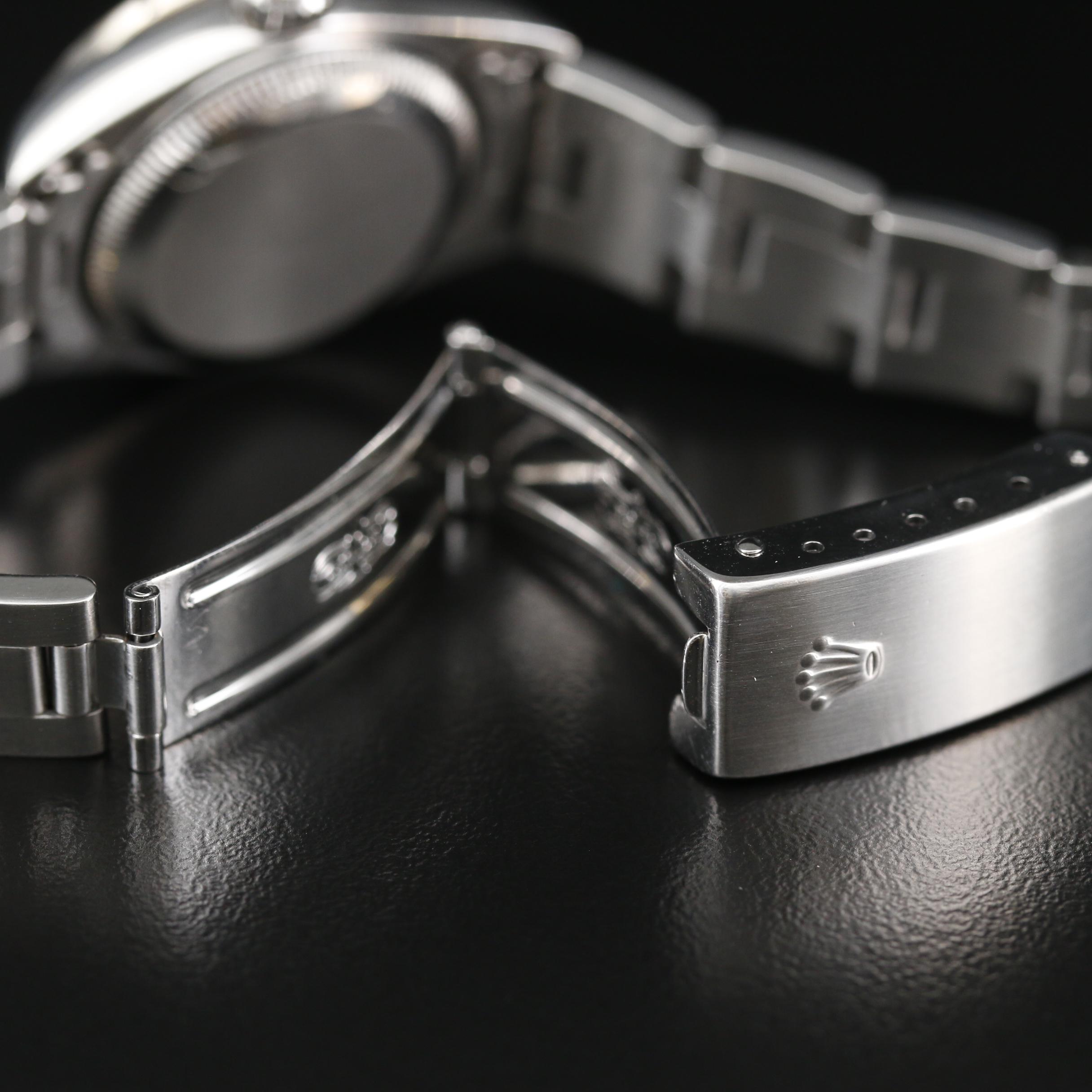 2000 Rolex Datejust 18K and Stainless Steel Diamond Automatic Watch