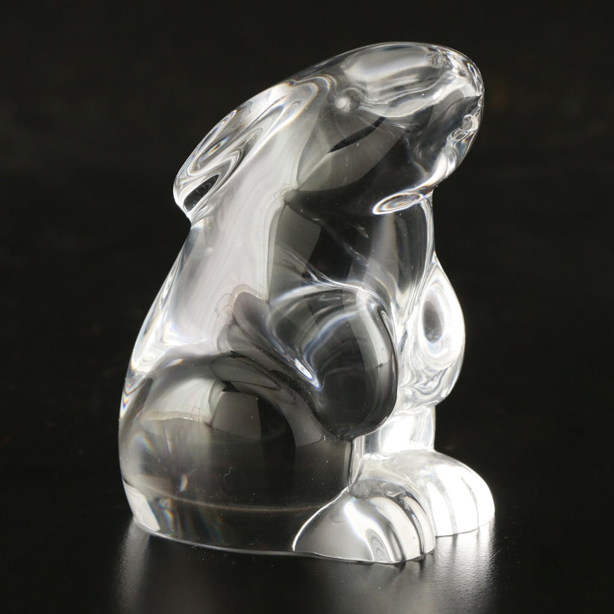 Baccarat Crystal "Rabbit Sitting" Figurine