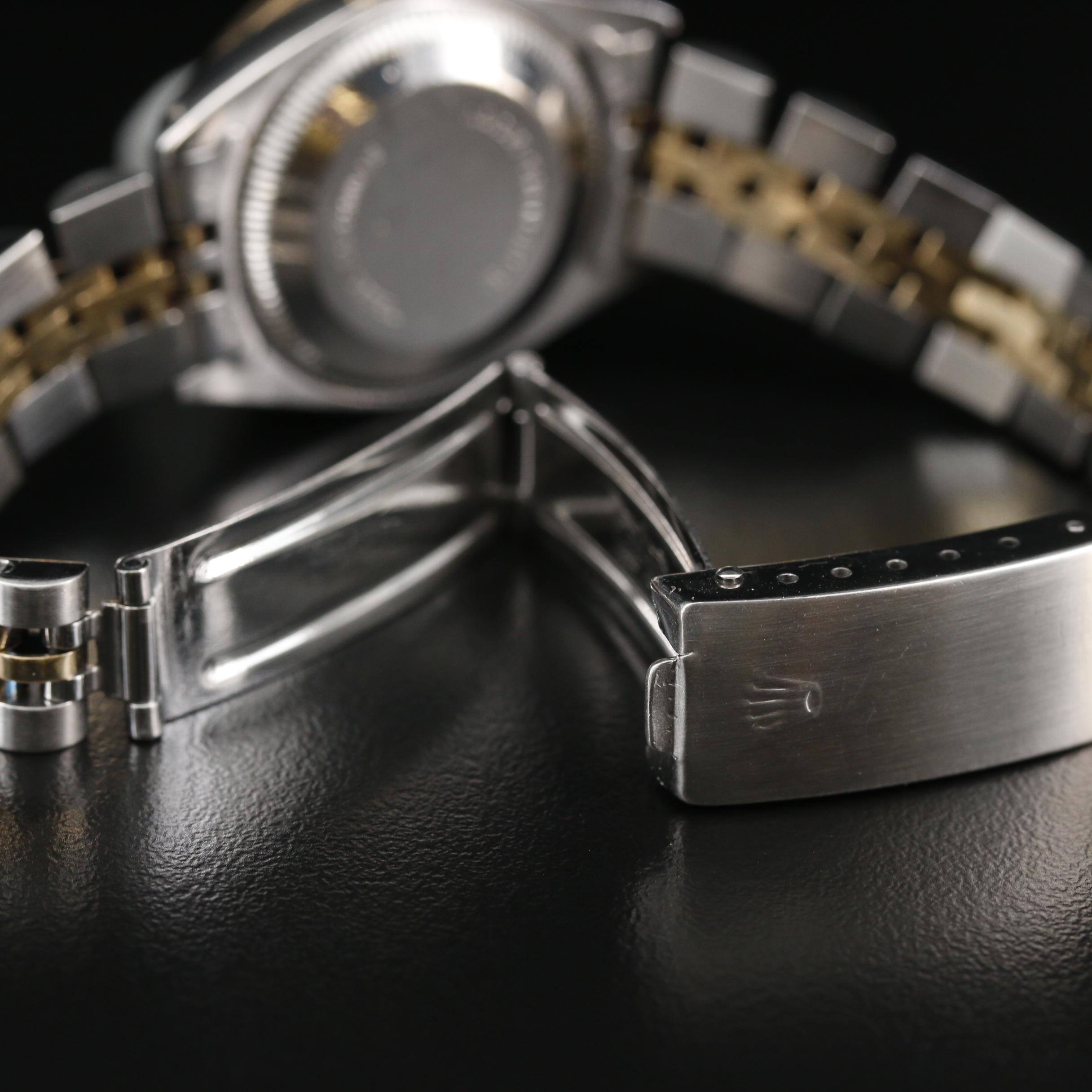 1981 Rolex Datejust  14K , 18K and Stainless Steel Diamond Automatic Watch