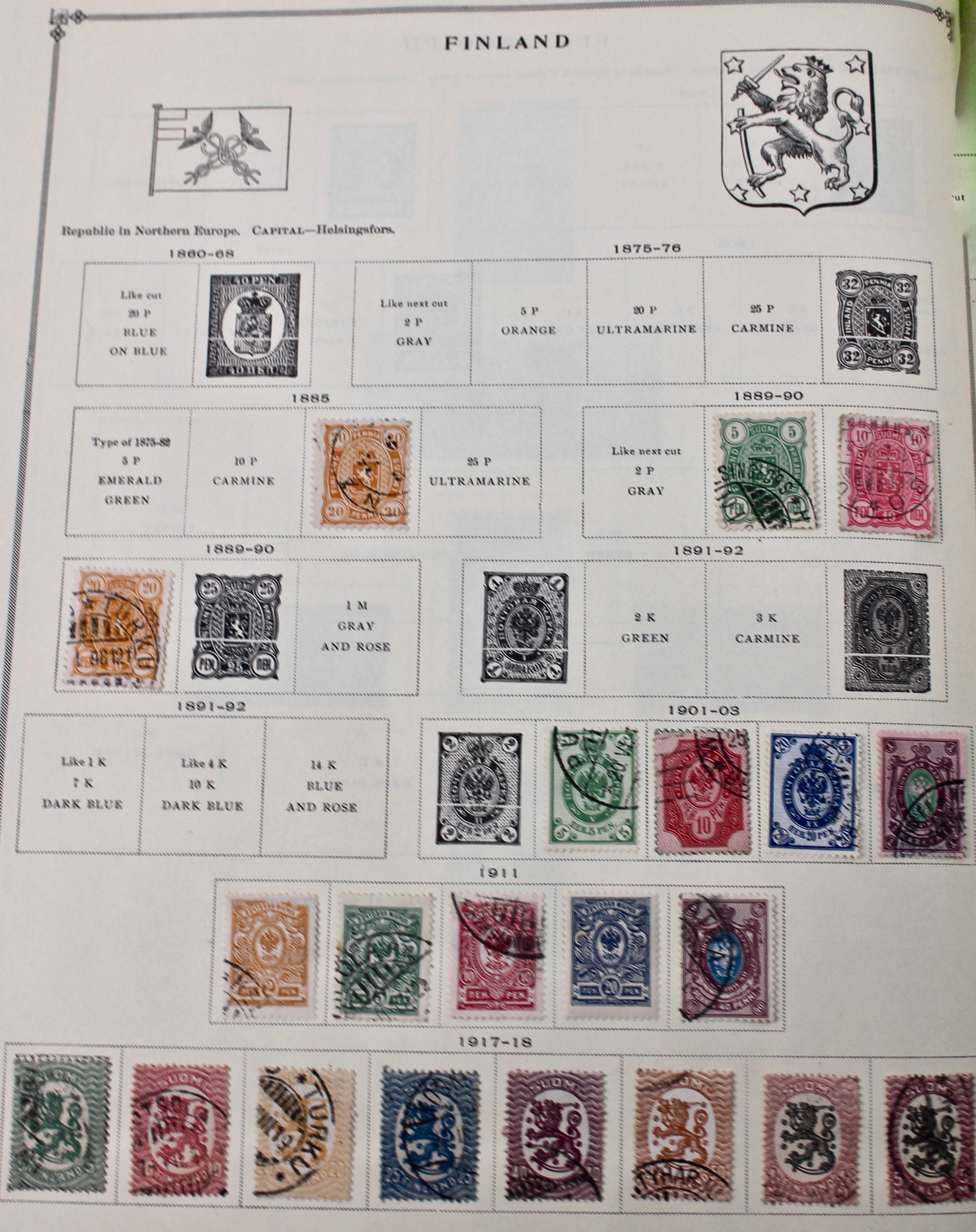 International Postage Stamp Album, Late 19th to Early 20th Century