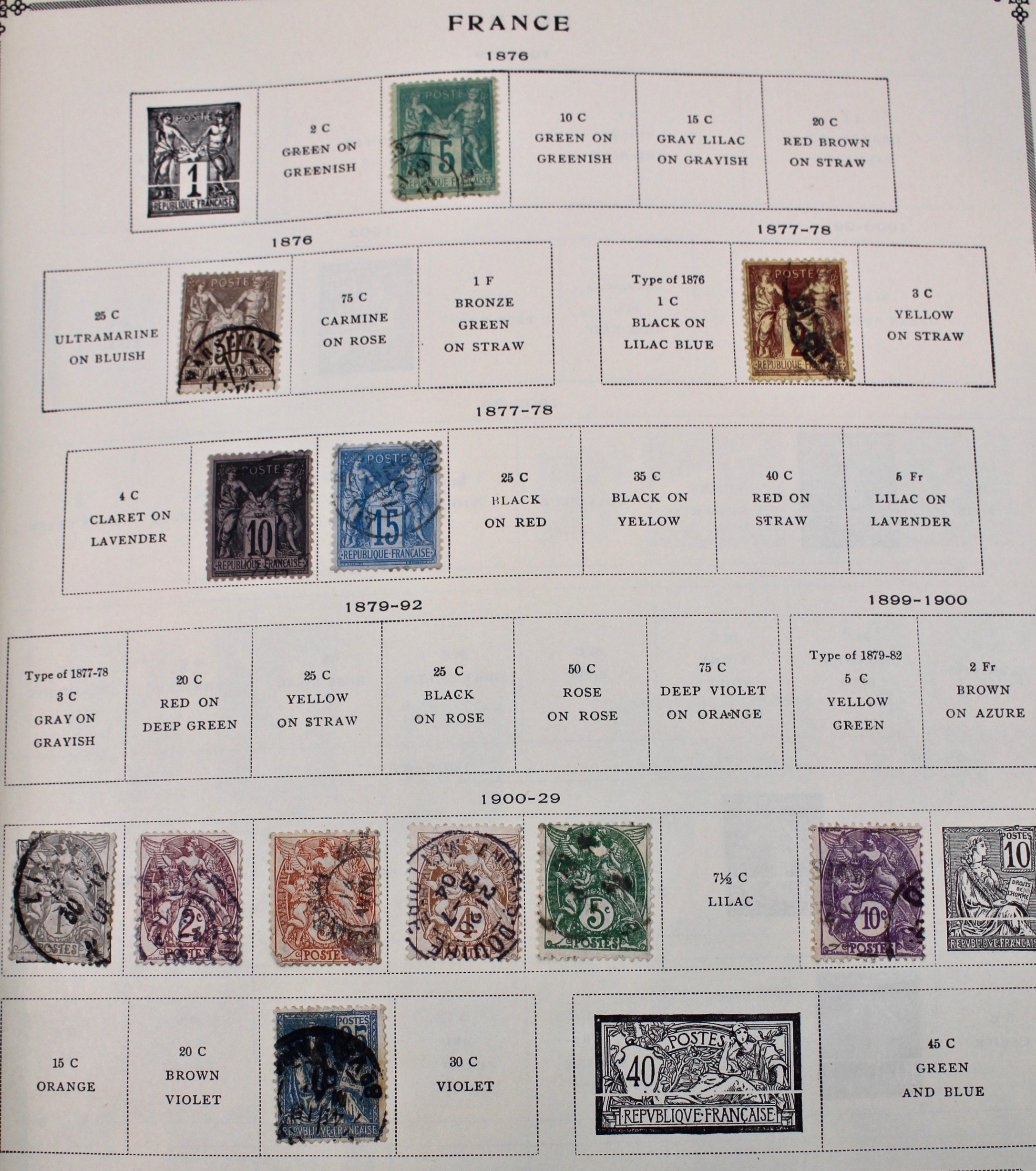 International Postage Stamp Album, Late 19th to Early 20th Century