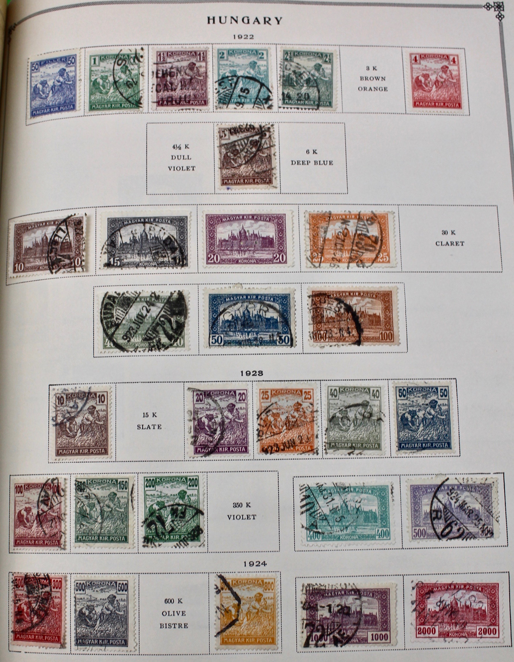 International Postage Stamp Album, Late 19th to Early 20th Century