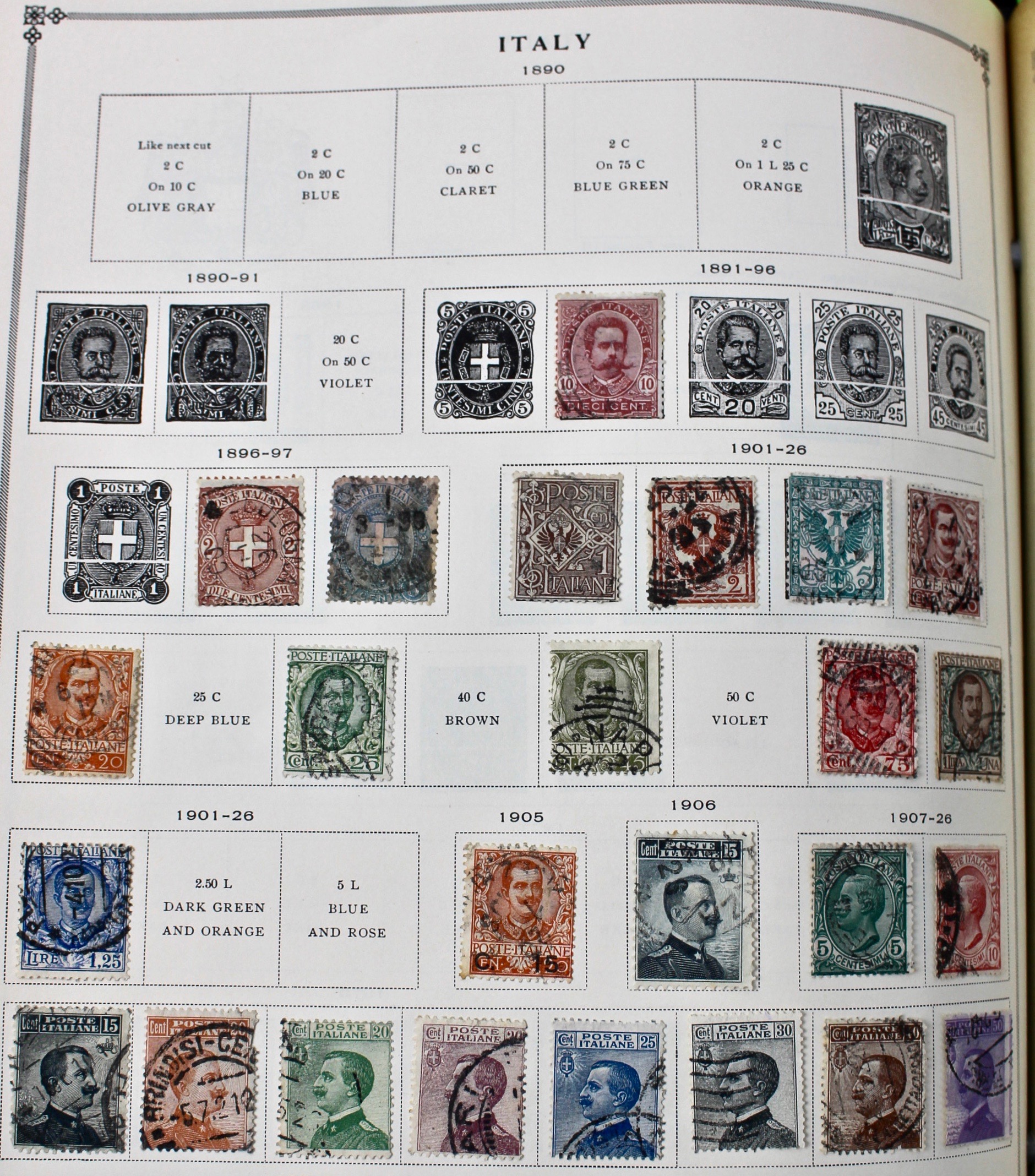 International Postage Stamp Album, Late 19th to Early 20th Century