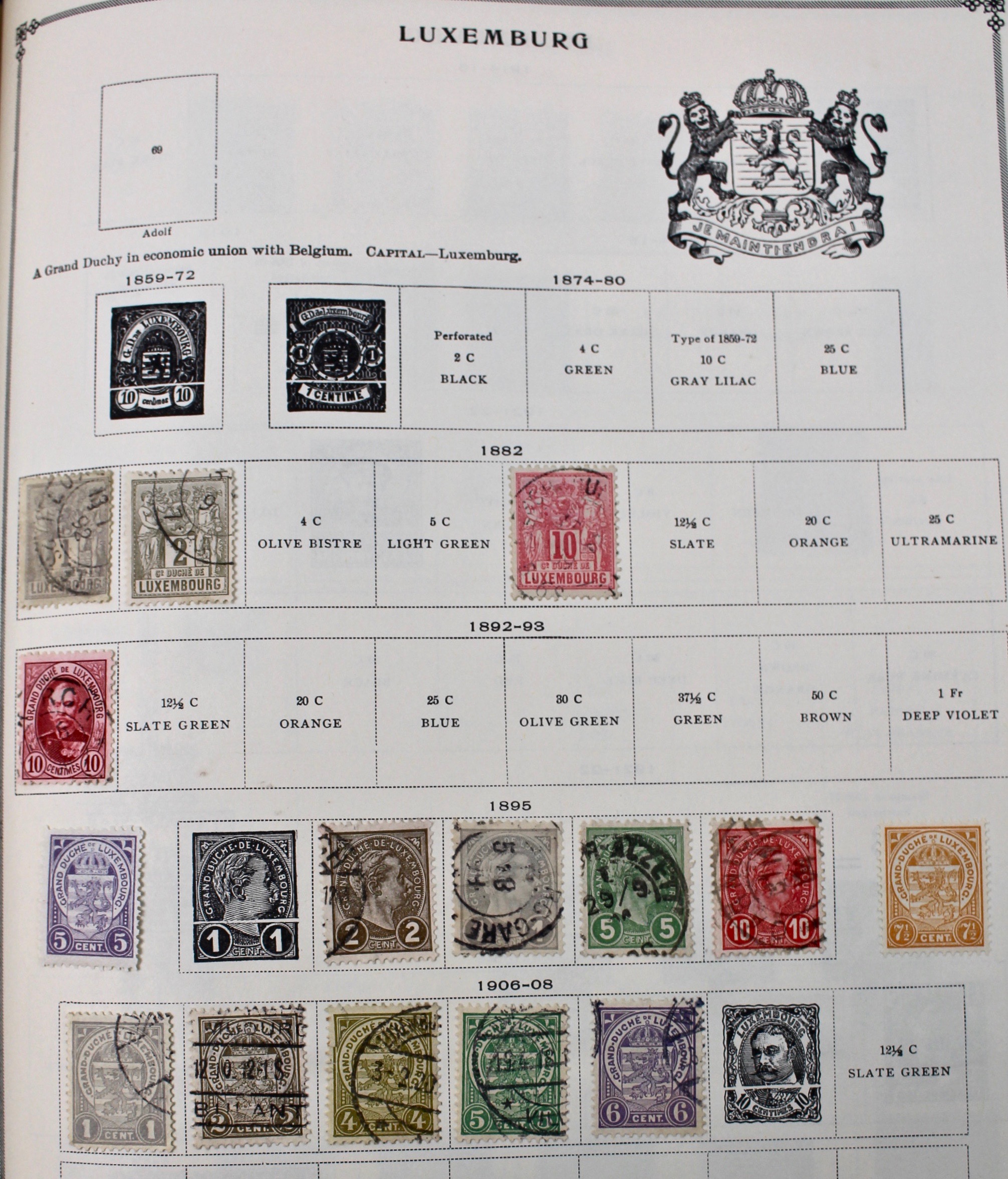 International Postage Stamp Album, Late 19th to Early 20th Century