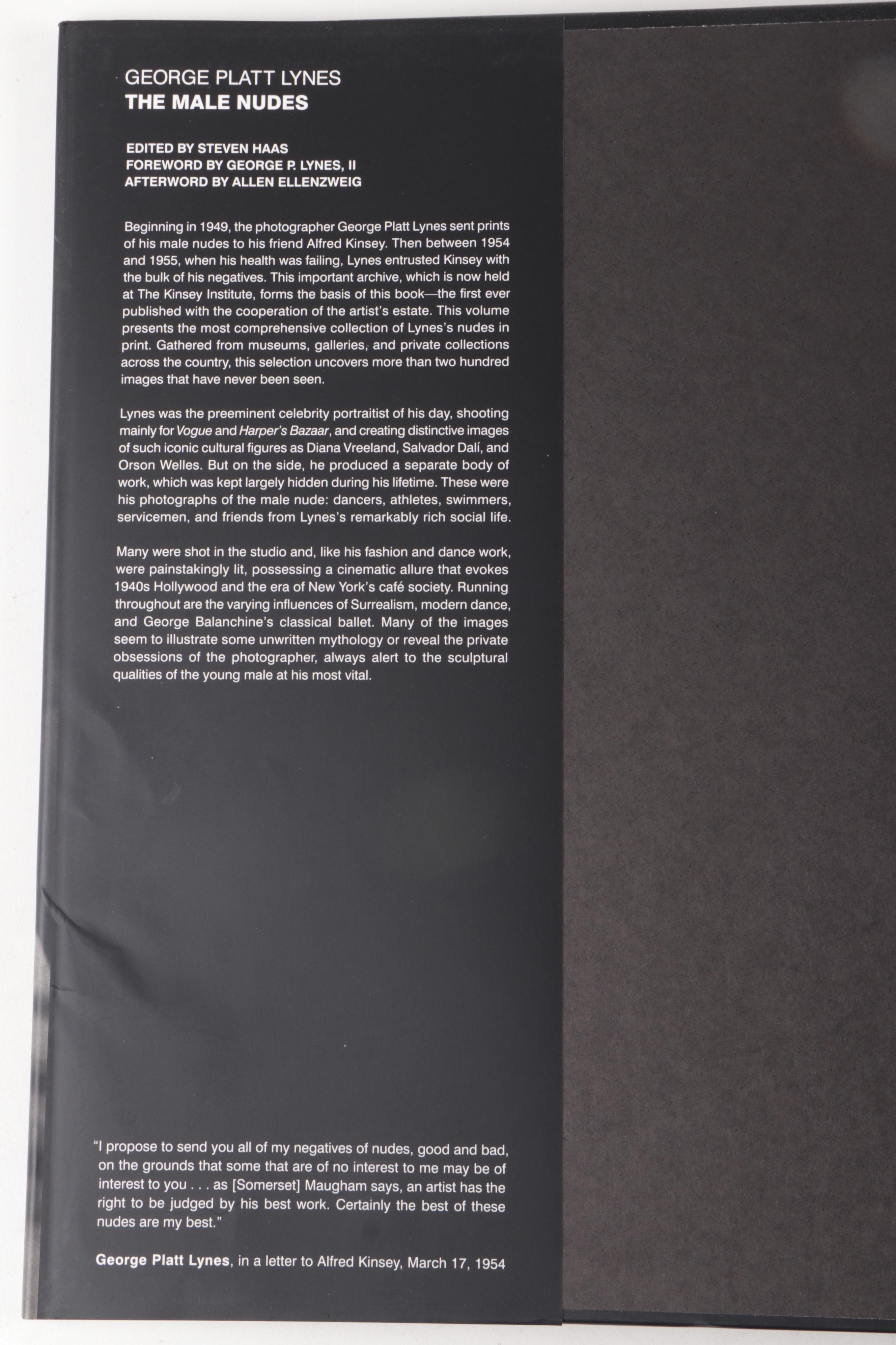 "George Platt Lynes: The Male Nudes" Edited by Steven Haas, 2011