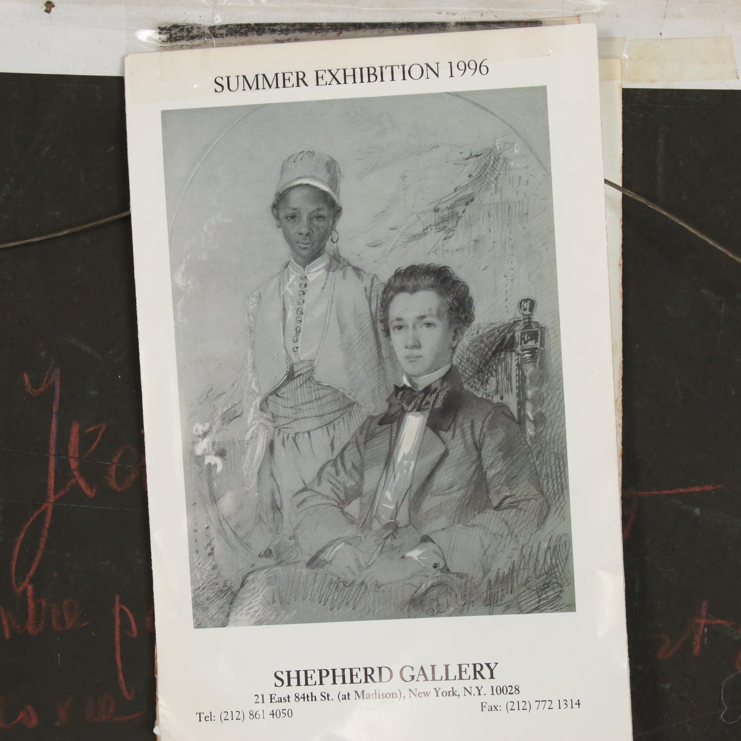 Jan Matejko Drawing "Portrait of a Young Man with Attendant", Late 19th Century