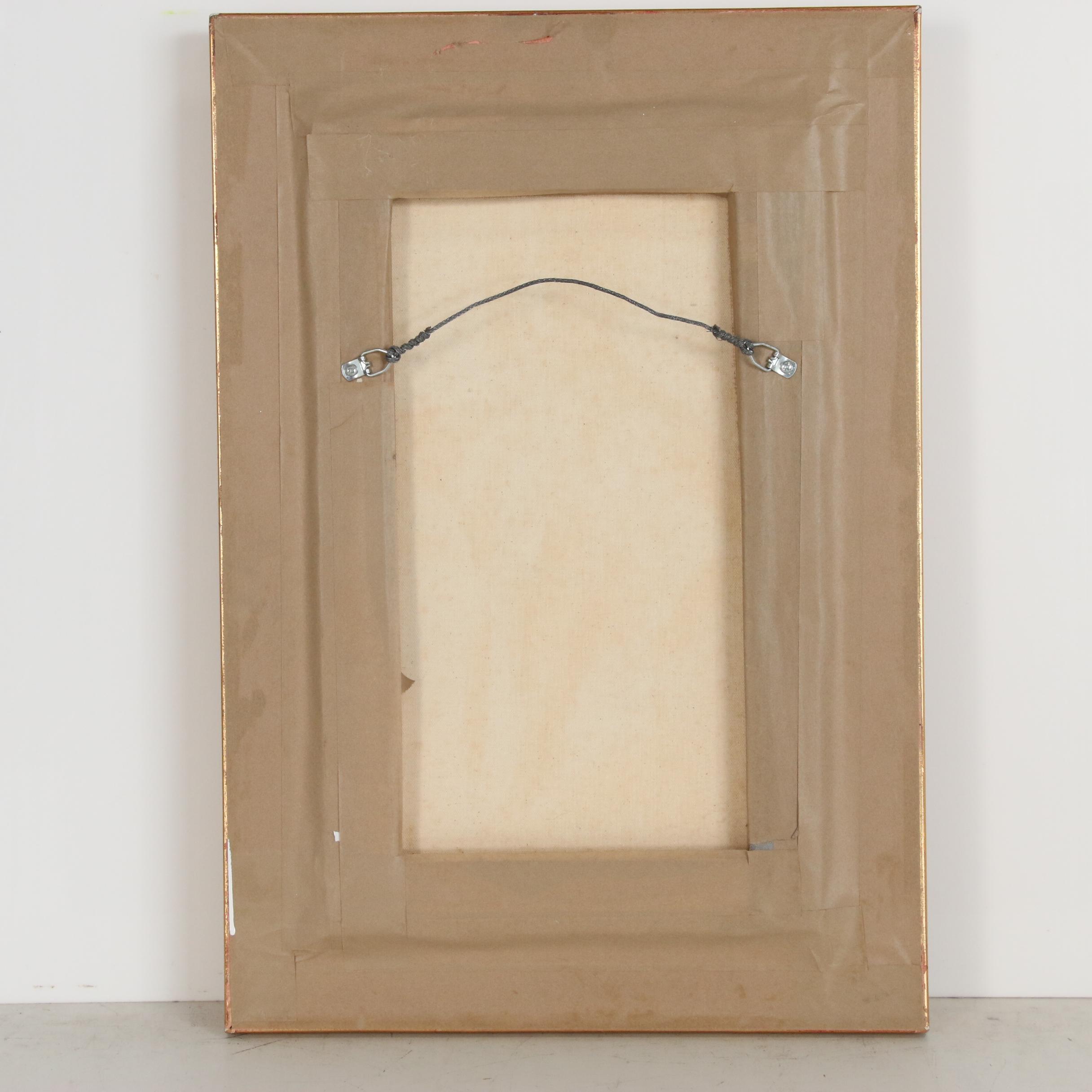 Portrait Oil Painting of Young Man in White Suit