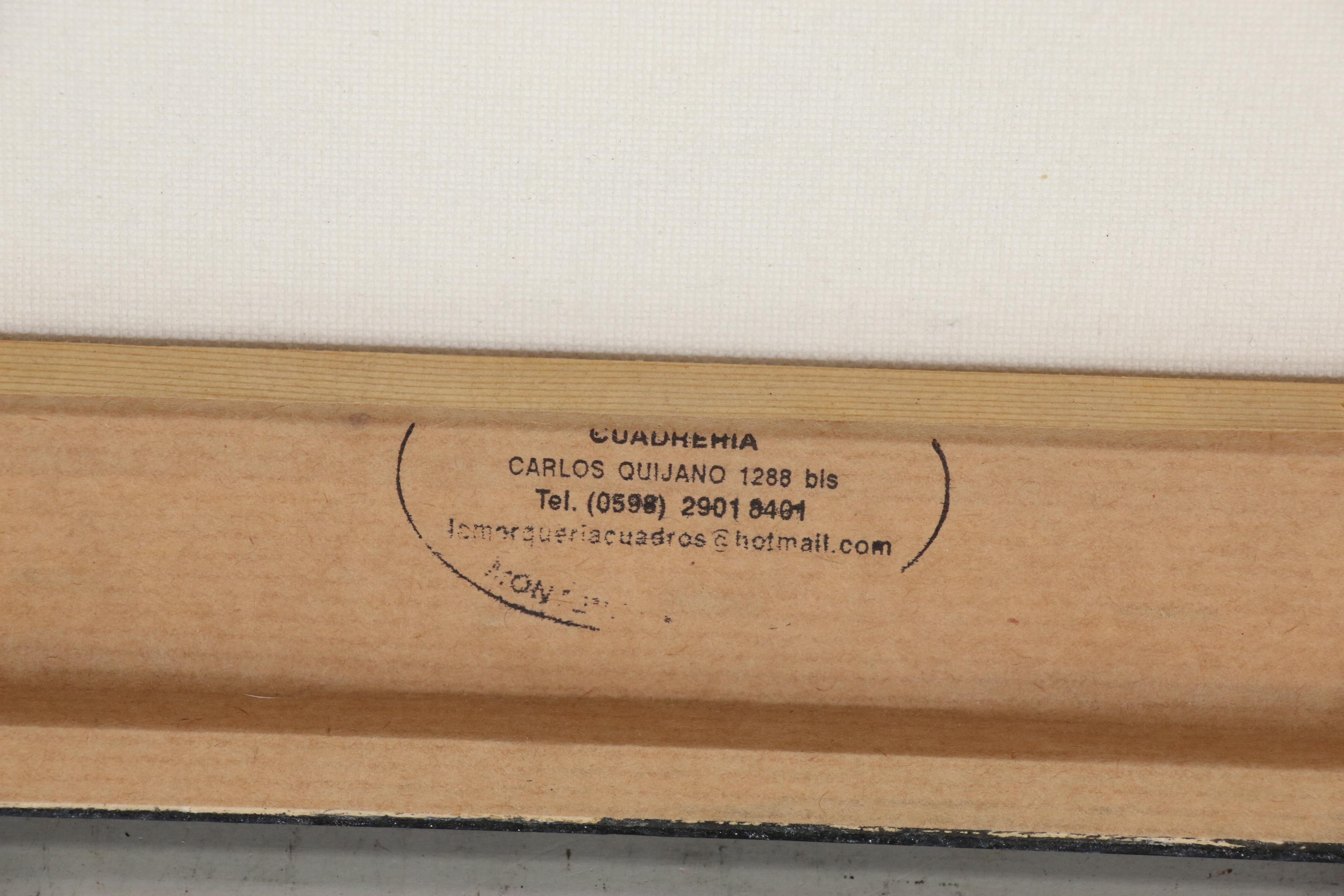 Portrait Acrylic Painting of Figure with Floral Headdress