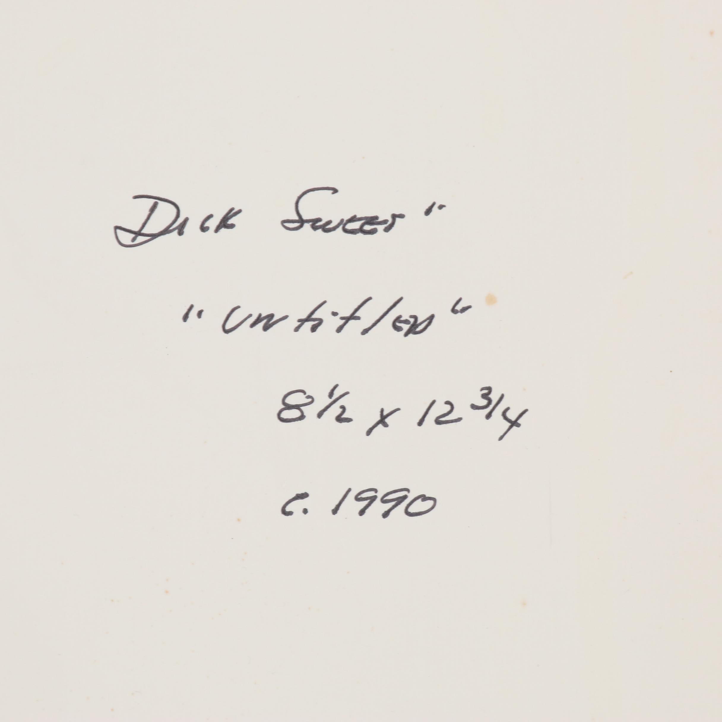 Dick Sweet Figural Photograph of Standing Male Nude