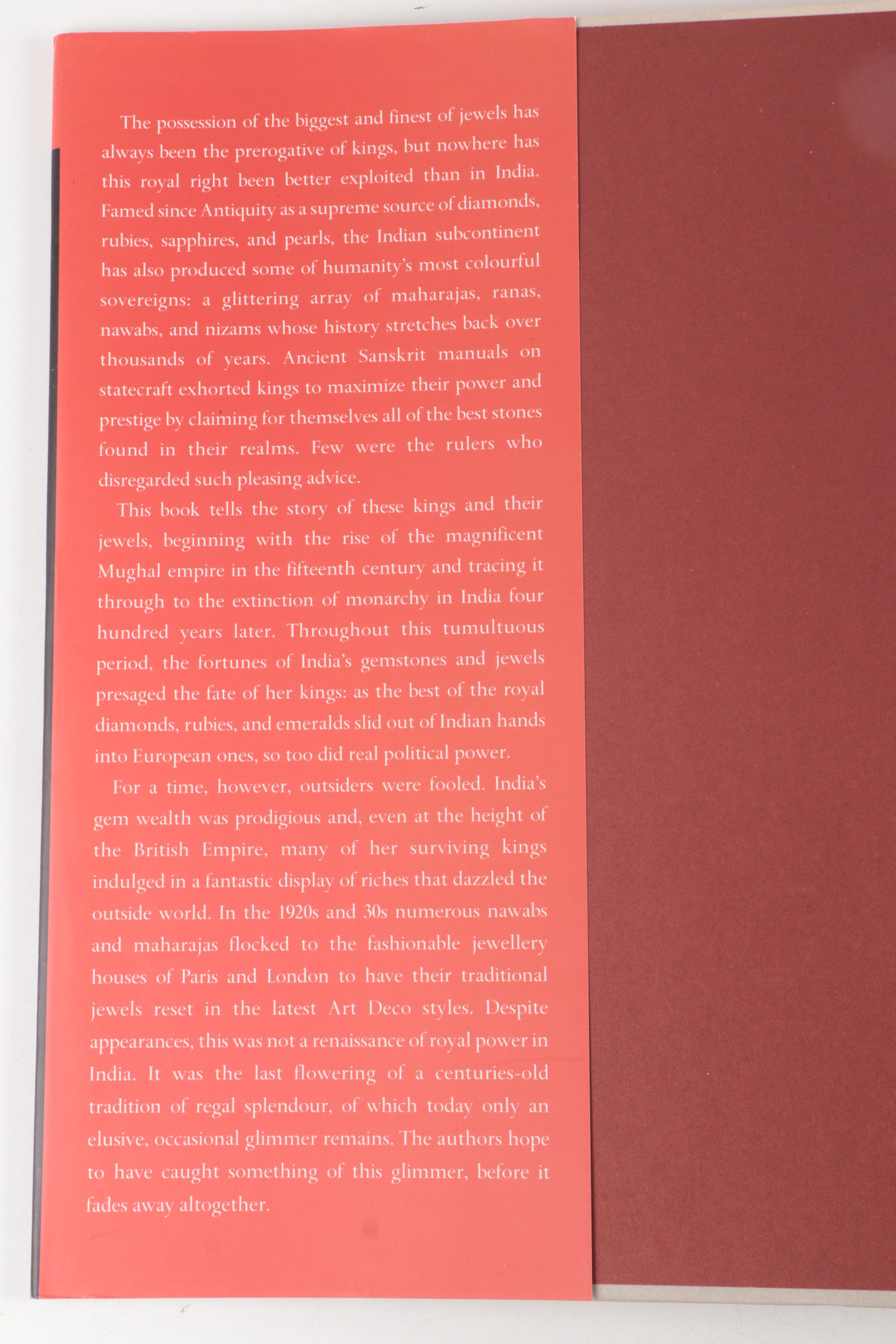 "Maharajas' Jewels" and "Indian Jewellery: Dance of the Peacock" Books