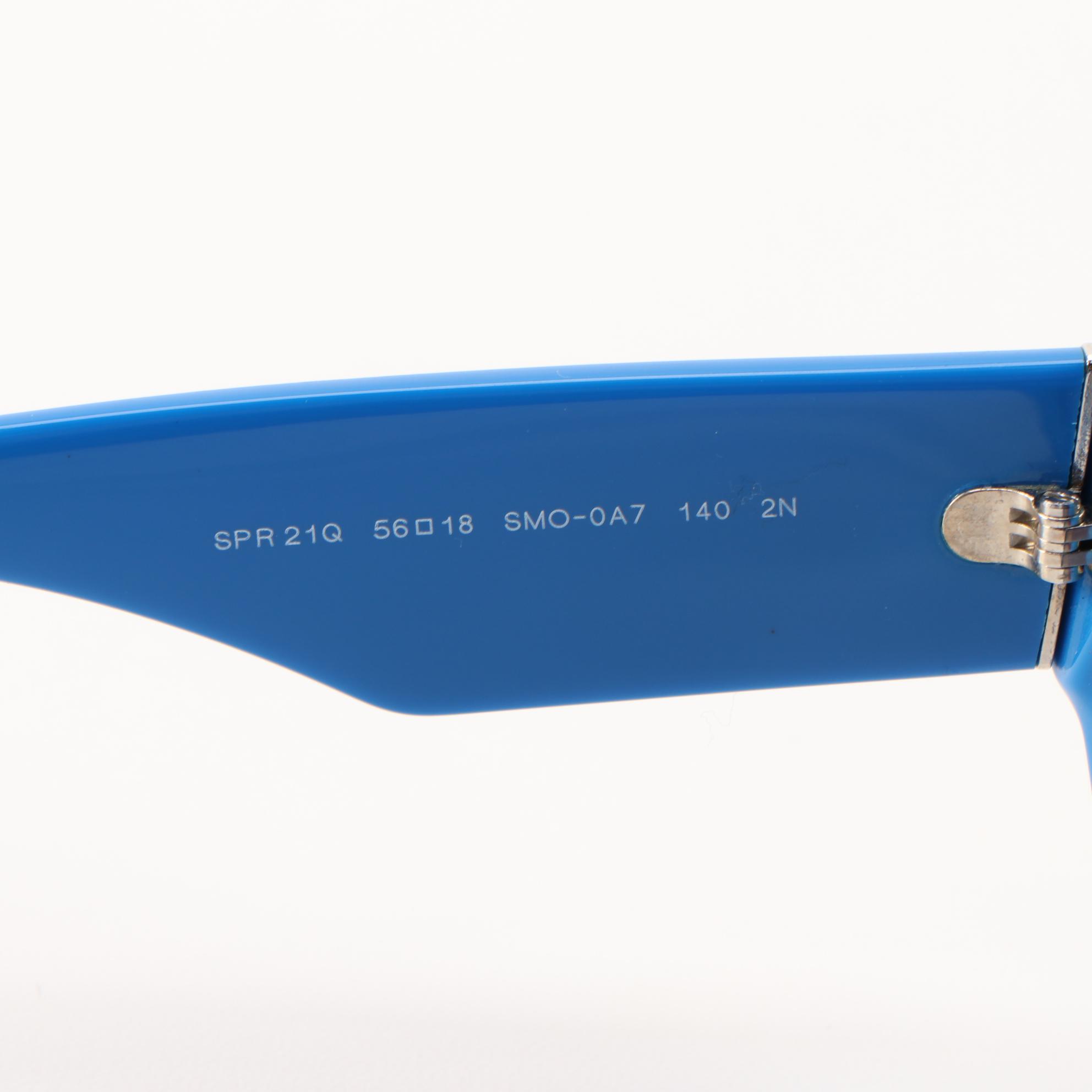 Prada SPR21Q Embellished Blue Sunglasses with Box