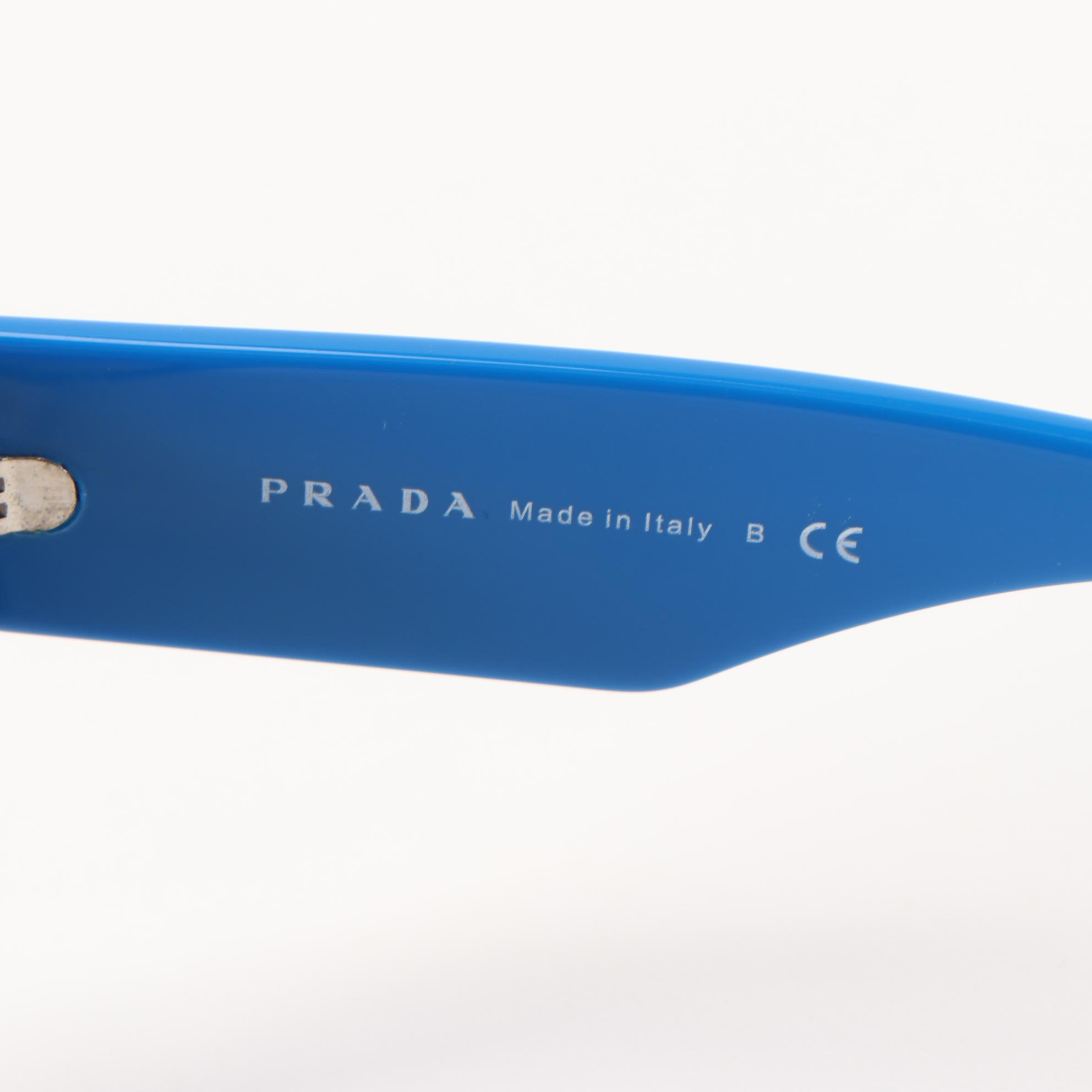 Prada SPR21Q Embellished Blue Sunglasses with Box
