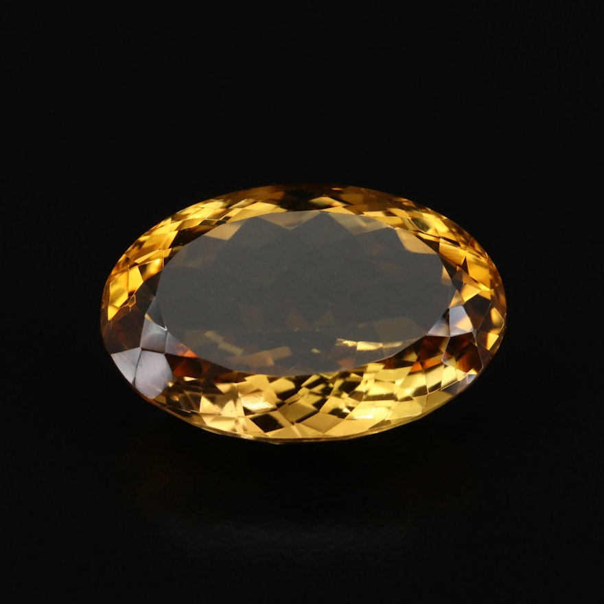 Loose 36.10 CT Faceted Citrine