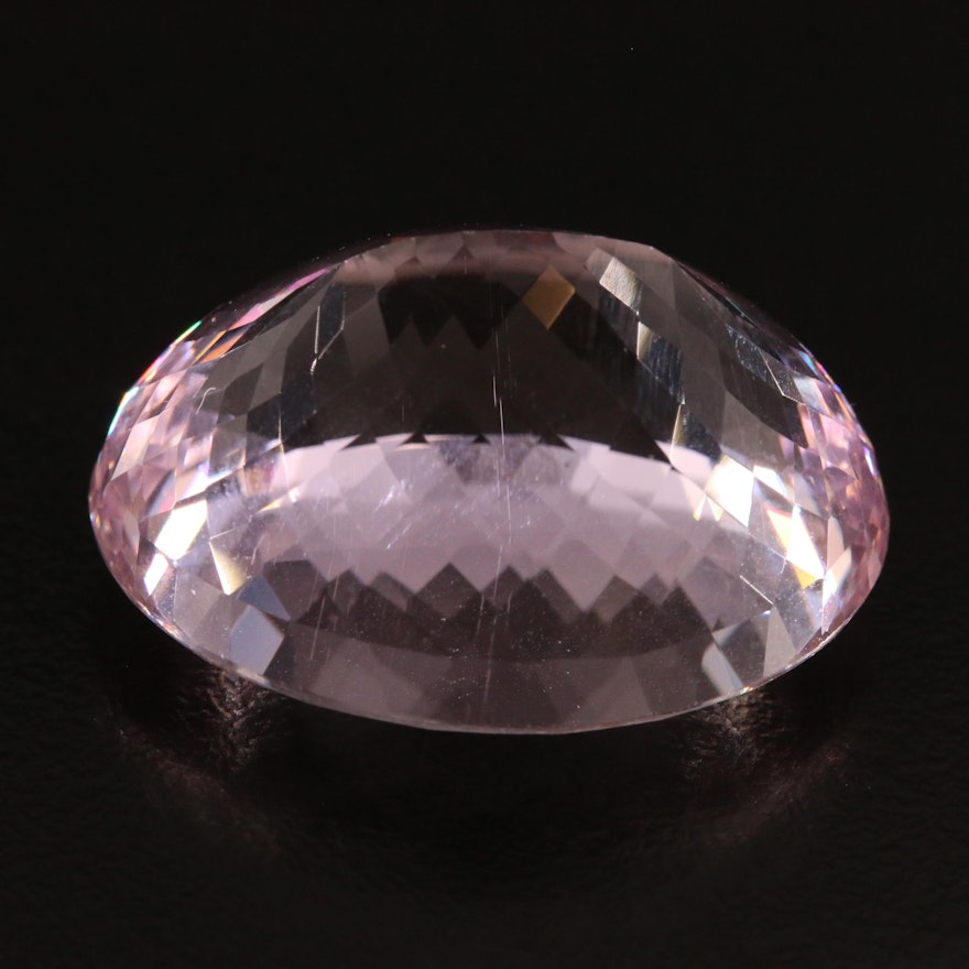 Loose 62.29 CT Oval Faceted Kunzite