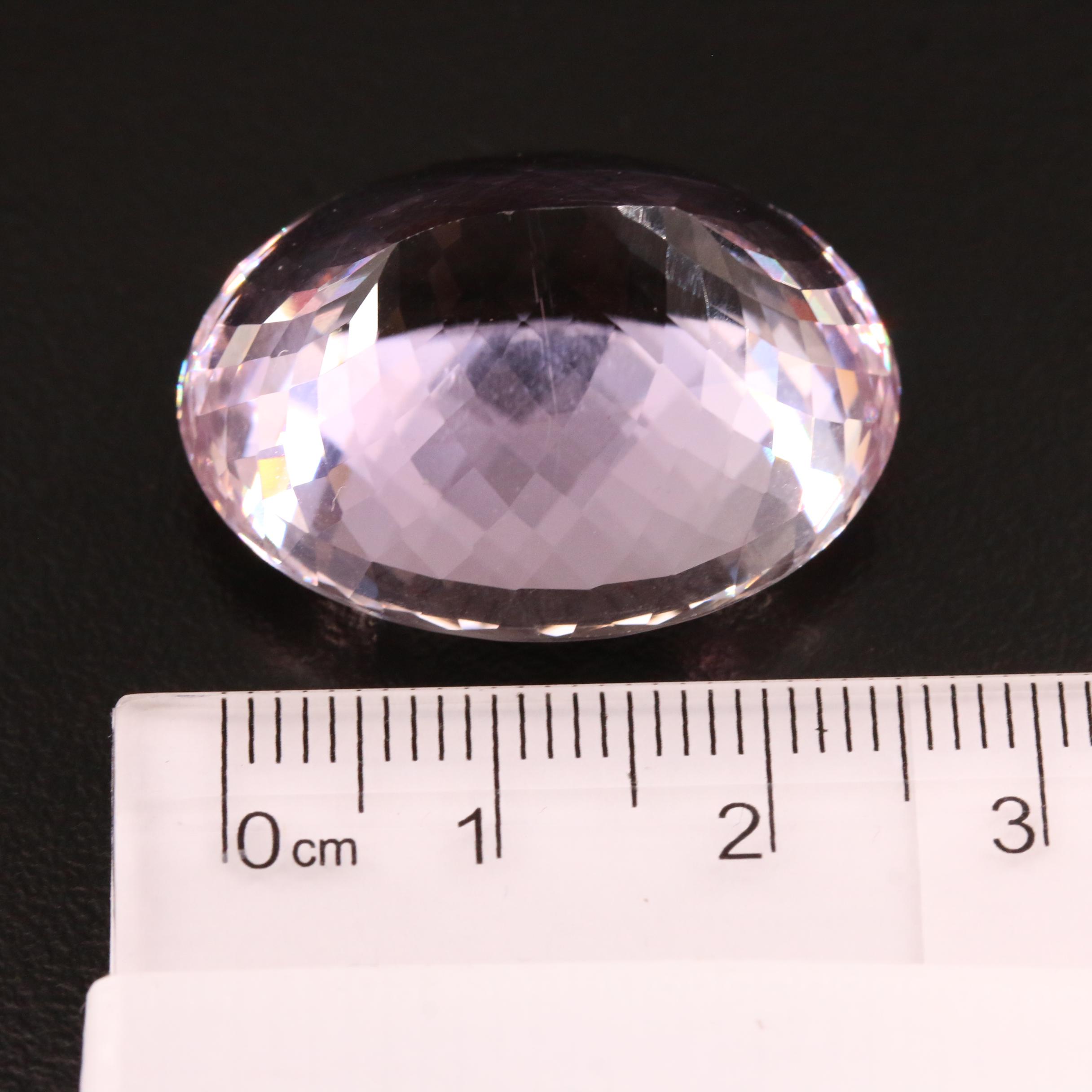 Loose 62.29 CT Oval Faceted Kunzite