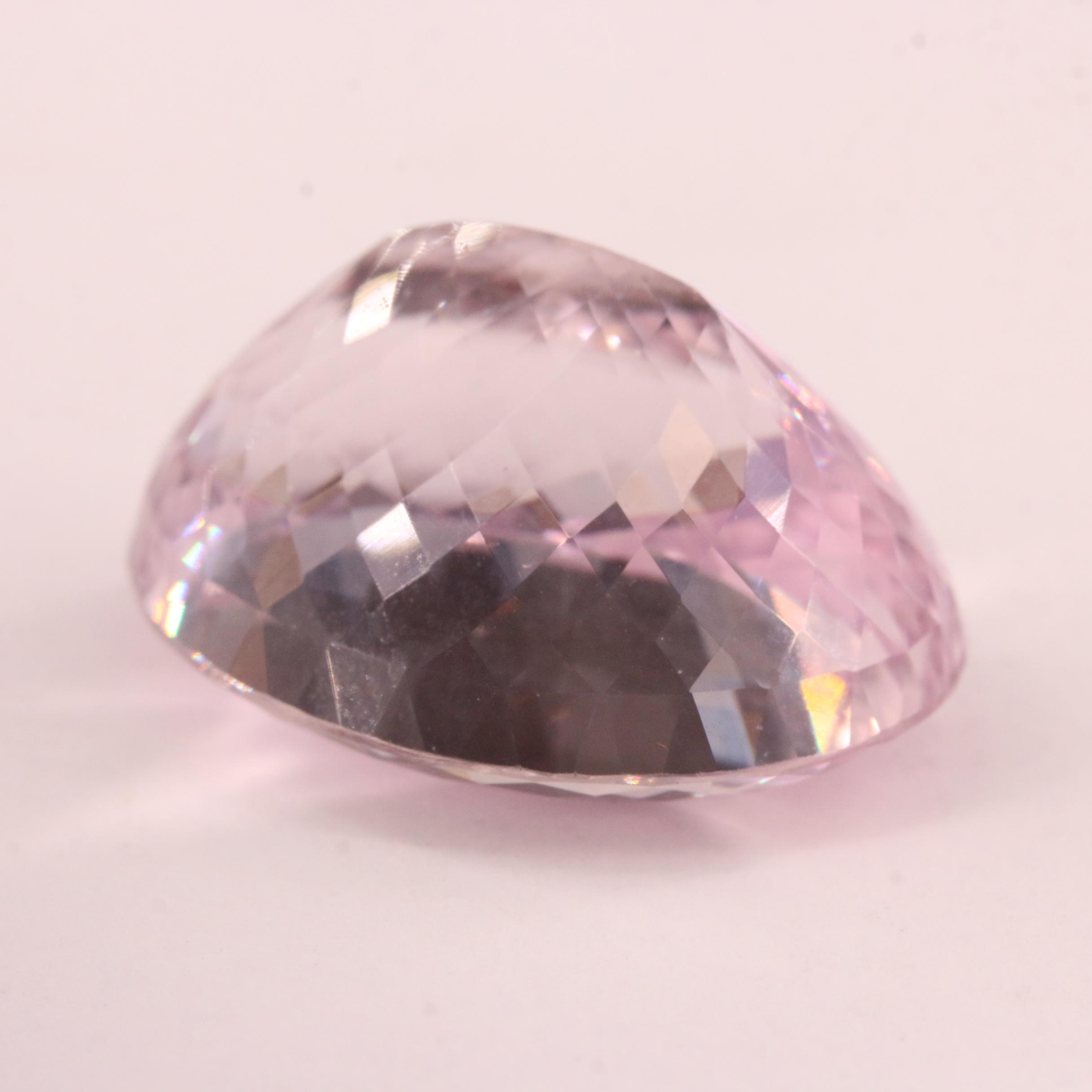 Loose 62.29 CT Oval Faceted Kunzite