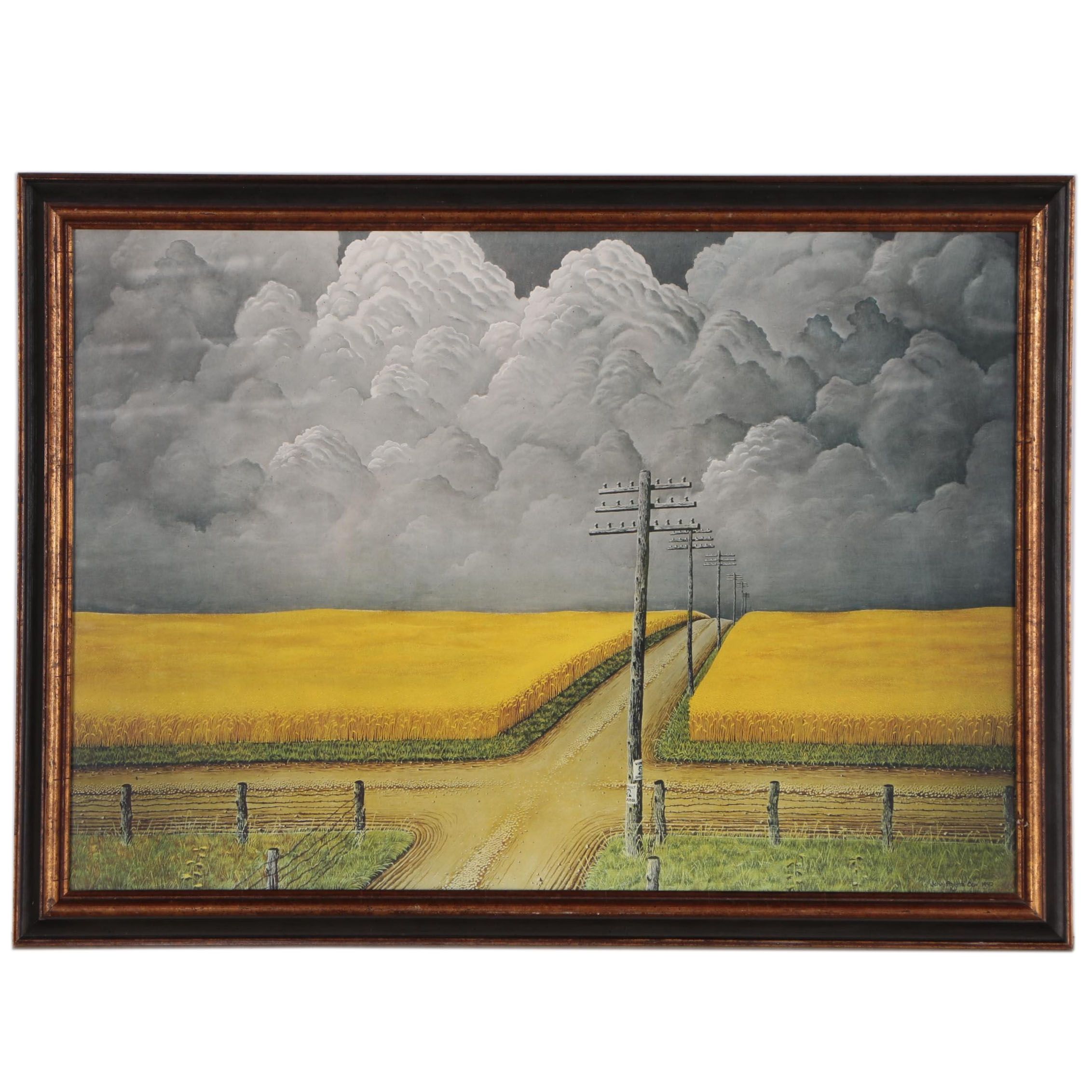 Collotype After John Rogers Cox "Gray and Gold"