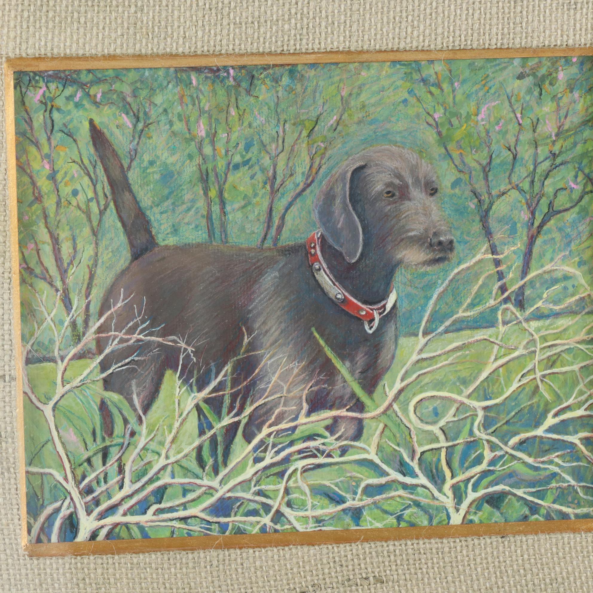 Dog Portrait Pastel Drawing