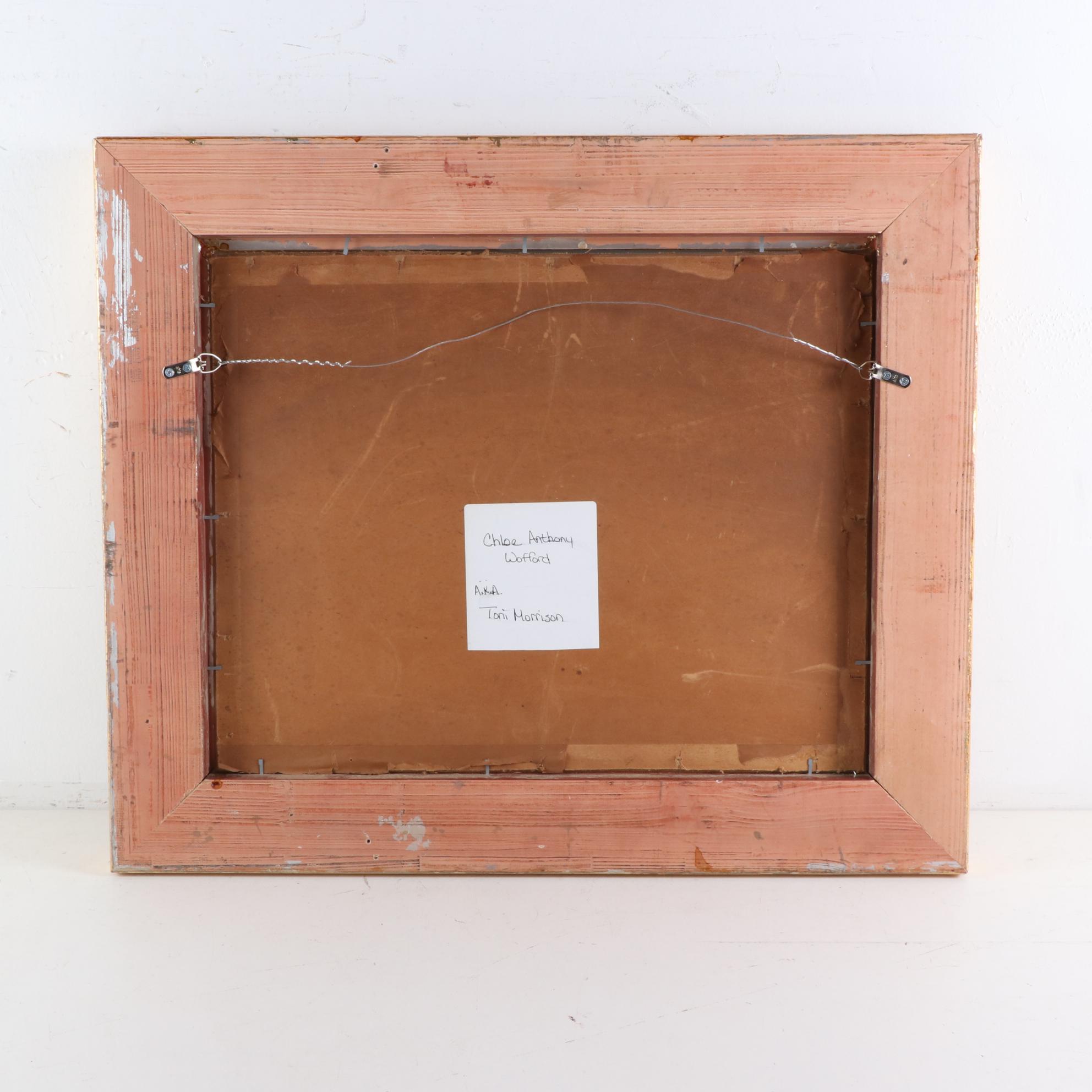 Oil Painting Portrait of Chloe Anthony Wofford (Toni Morrison)