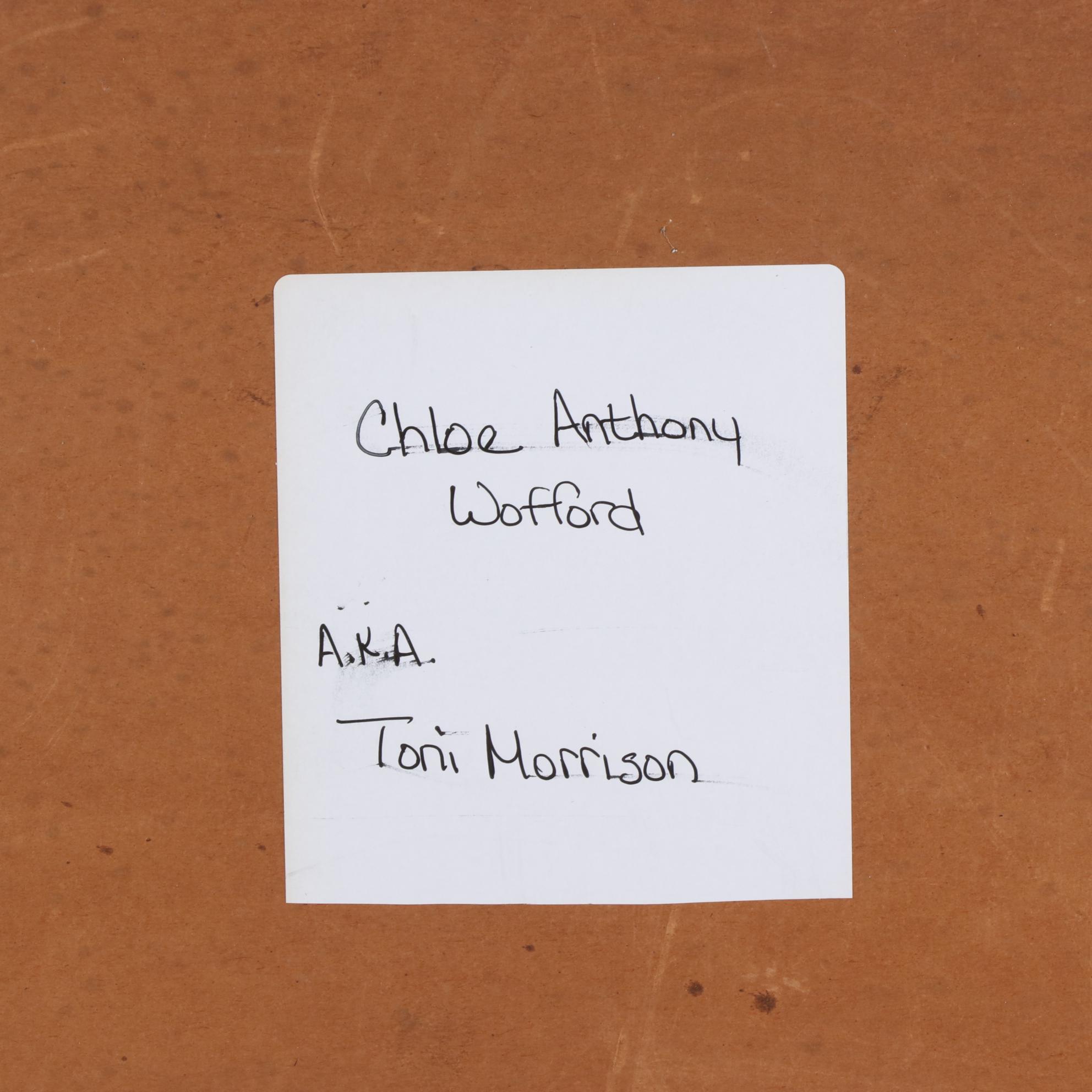 Oil Painting Portrait of Chloe Anthony Wofford (Toni Morrison)